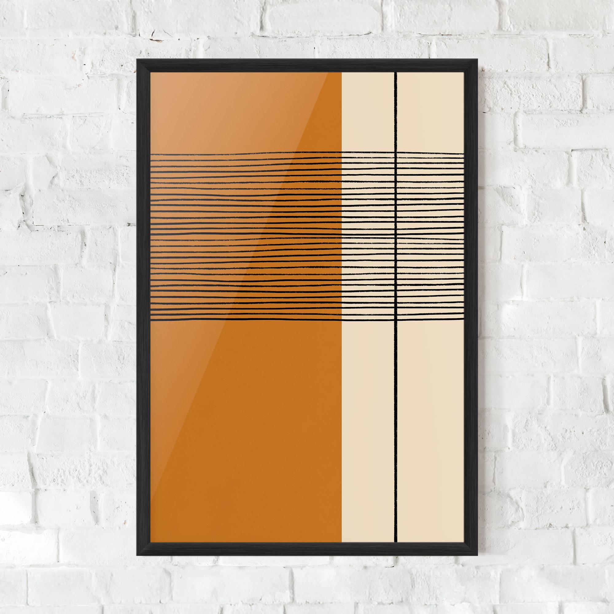 Gerahmte Poster Scandinavian Painting mockup 0