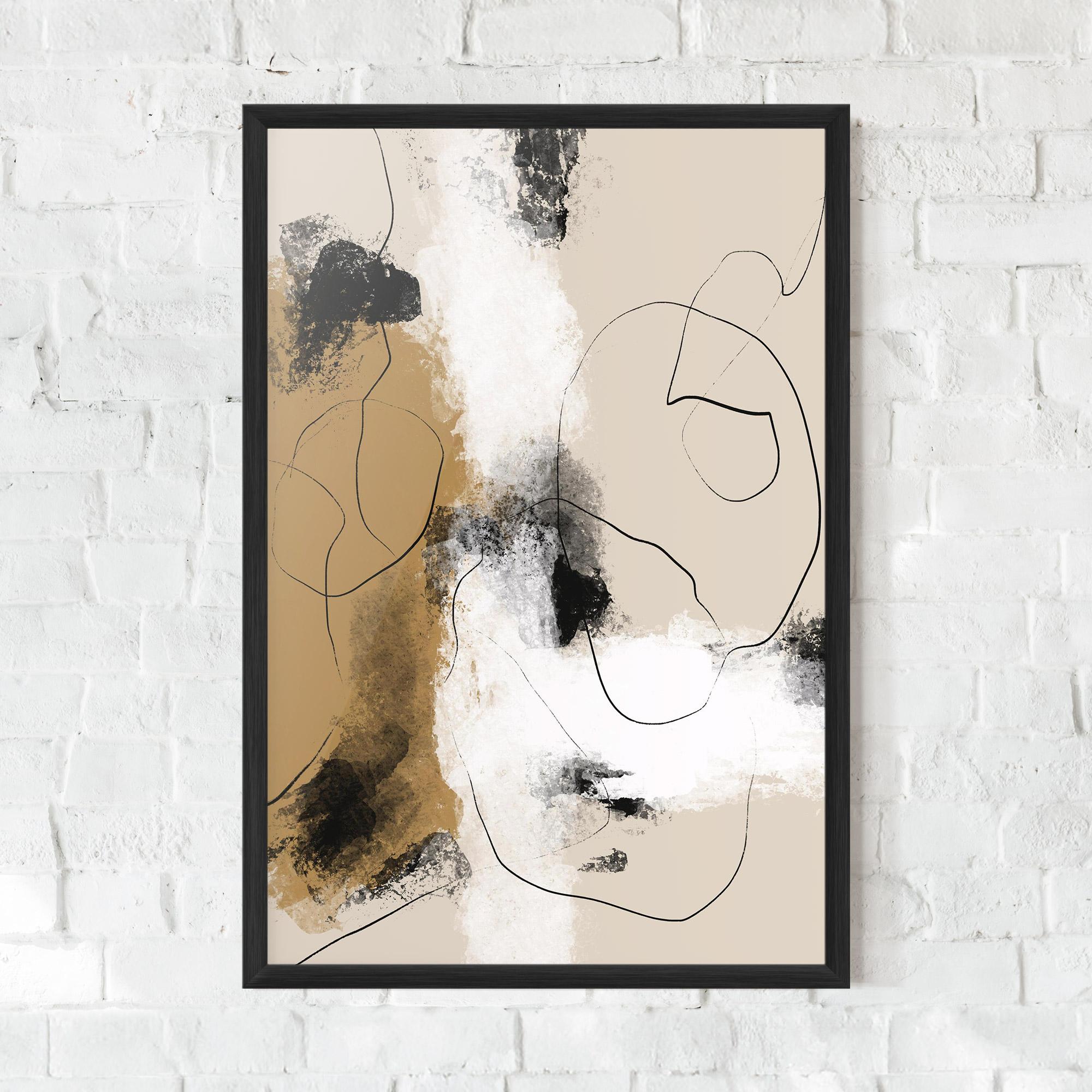 Gerahmte Poster Unique Acrylic Paintings mockup 0