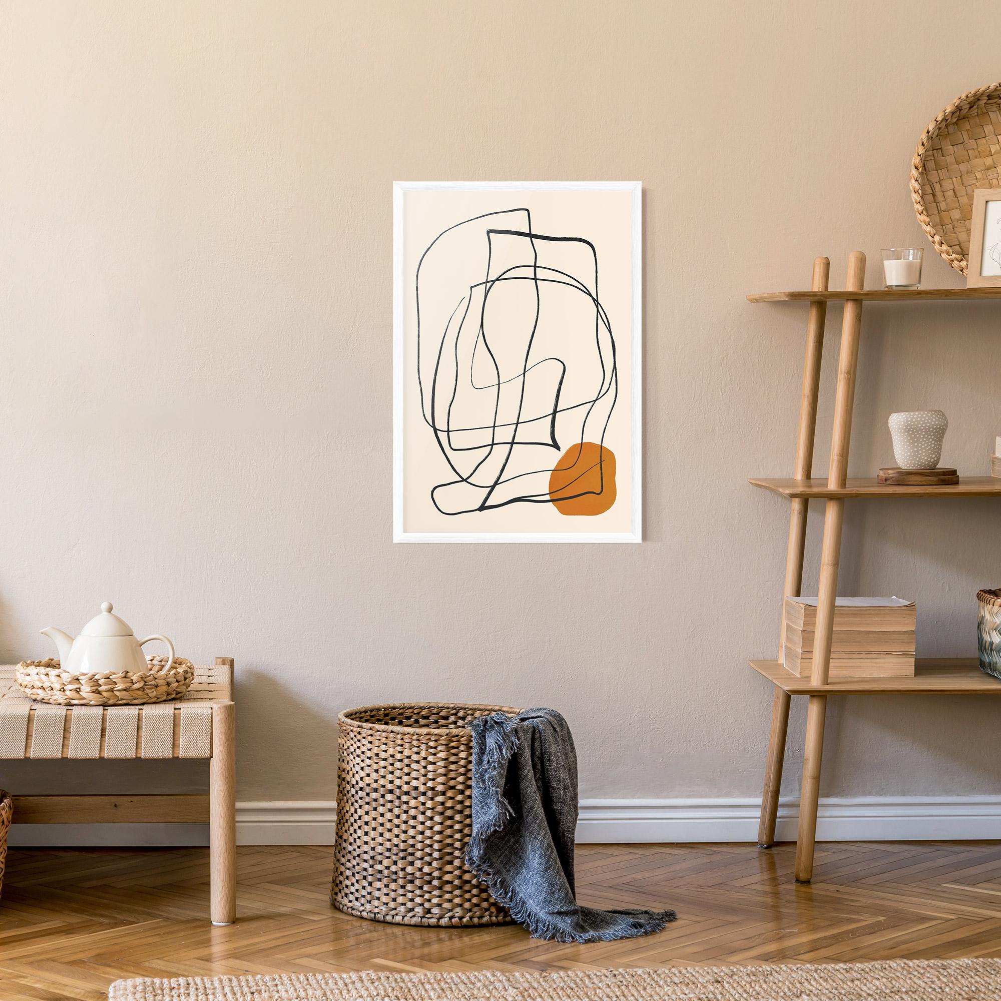 Gerahmte Poster Handdrawn Lines mockup 9