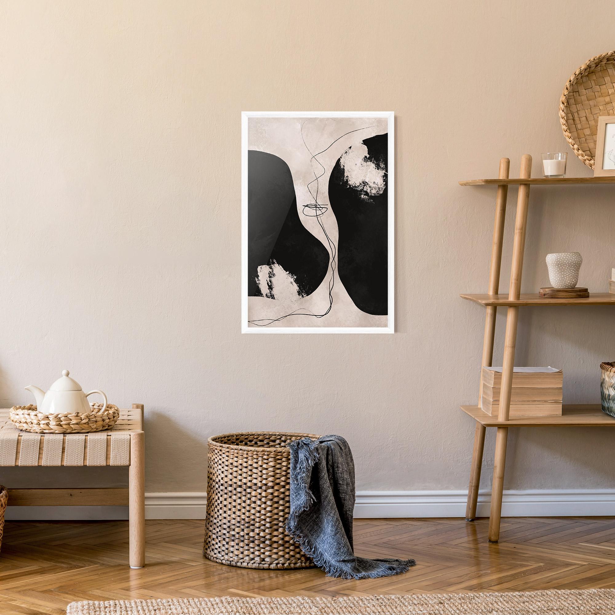 Gerahmte Poster Modern Brushstrokes mockup 9