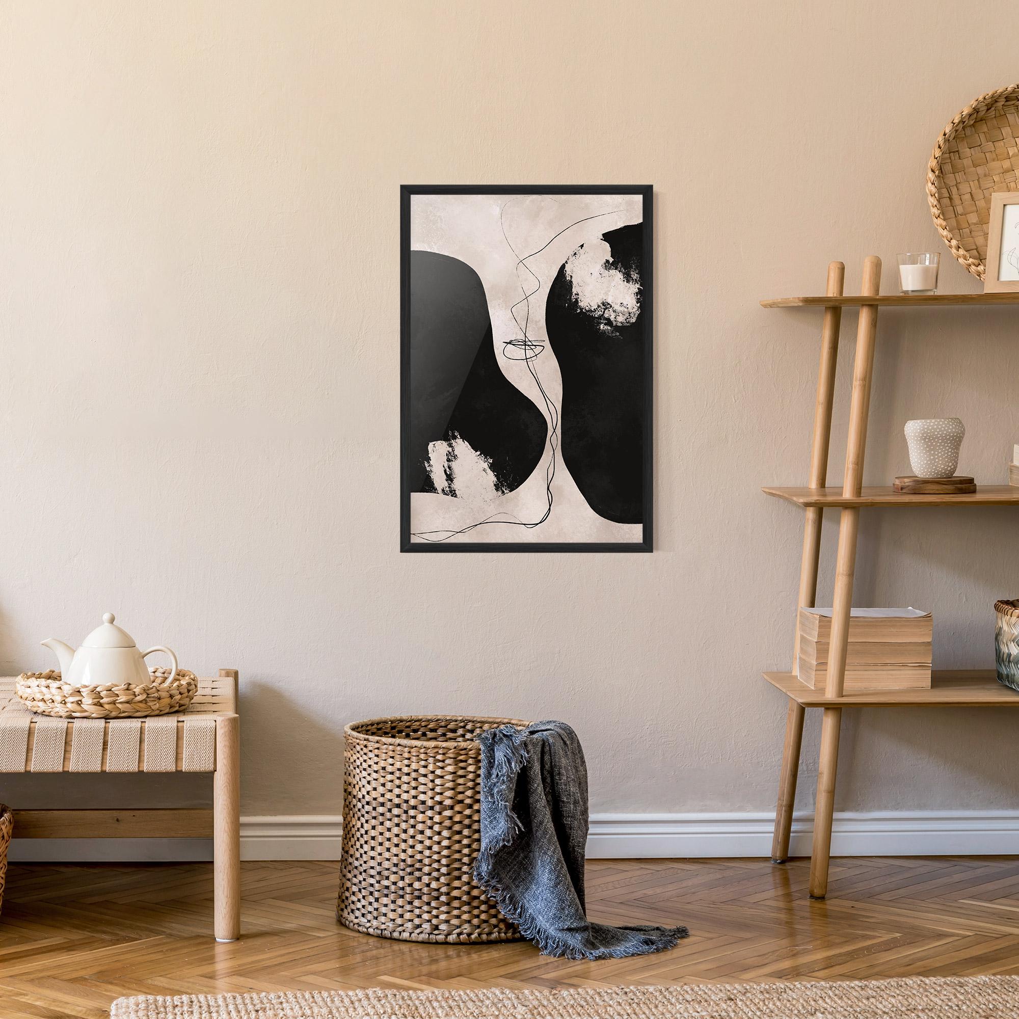 Gerahmte Poster Modern Brushstrokes mockup 9