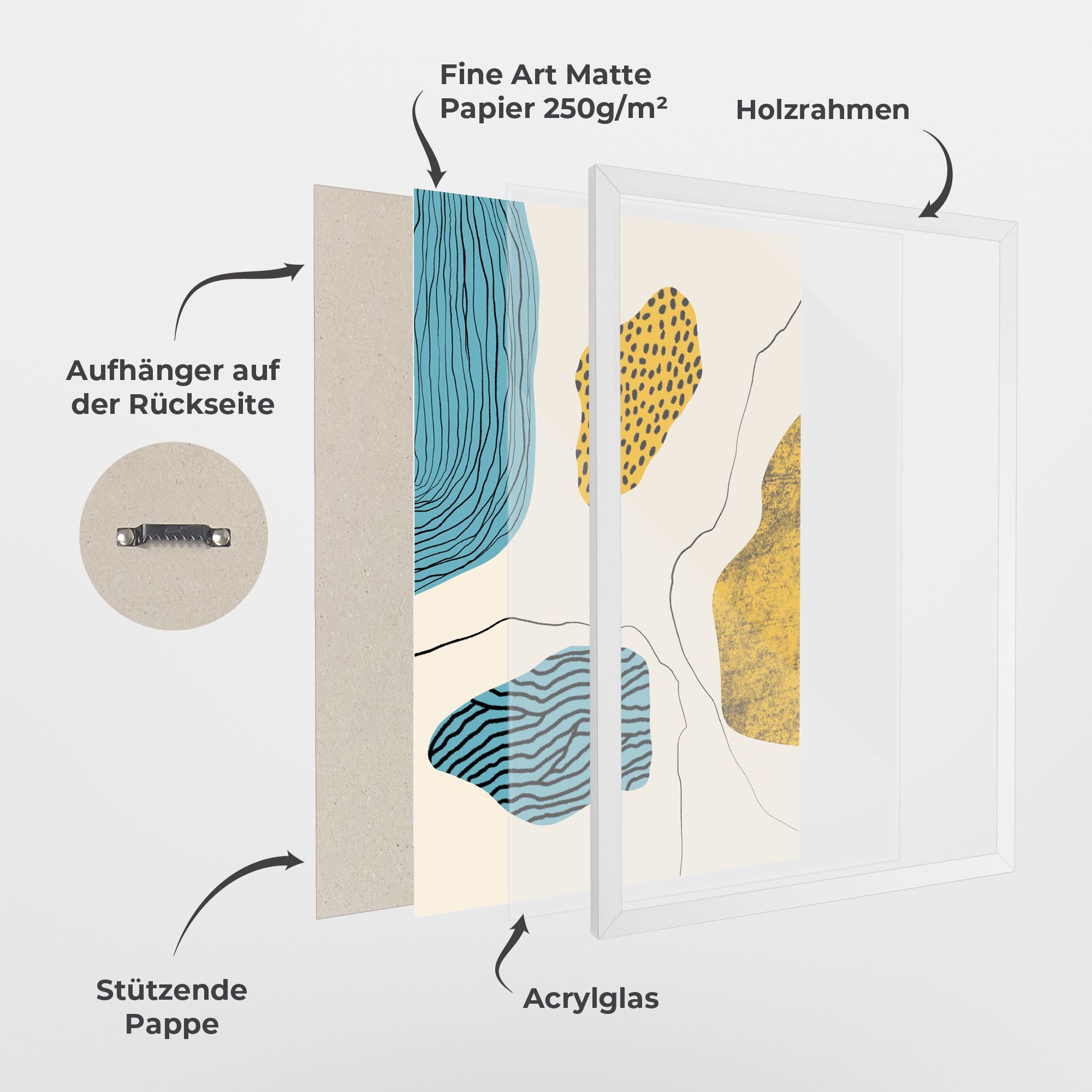 Abstract Lines On Blue mockup 1