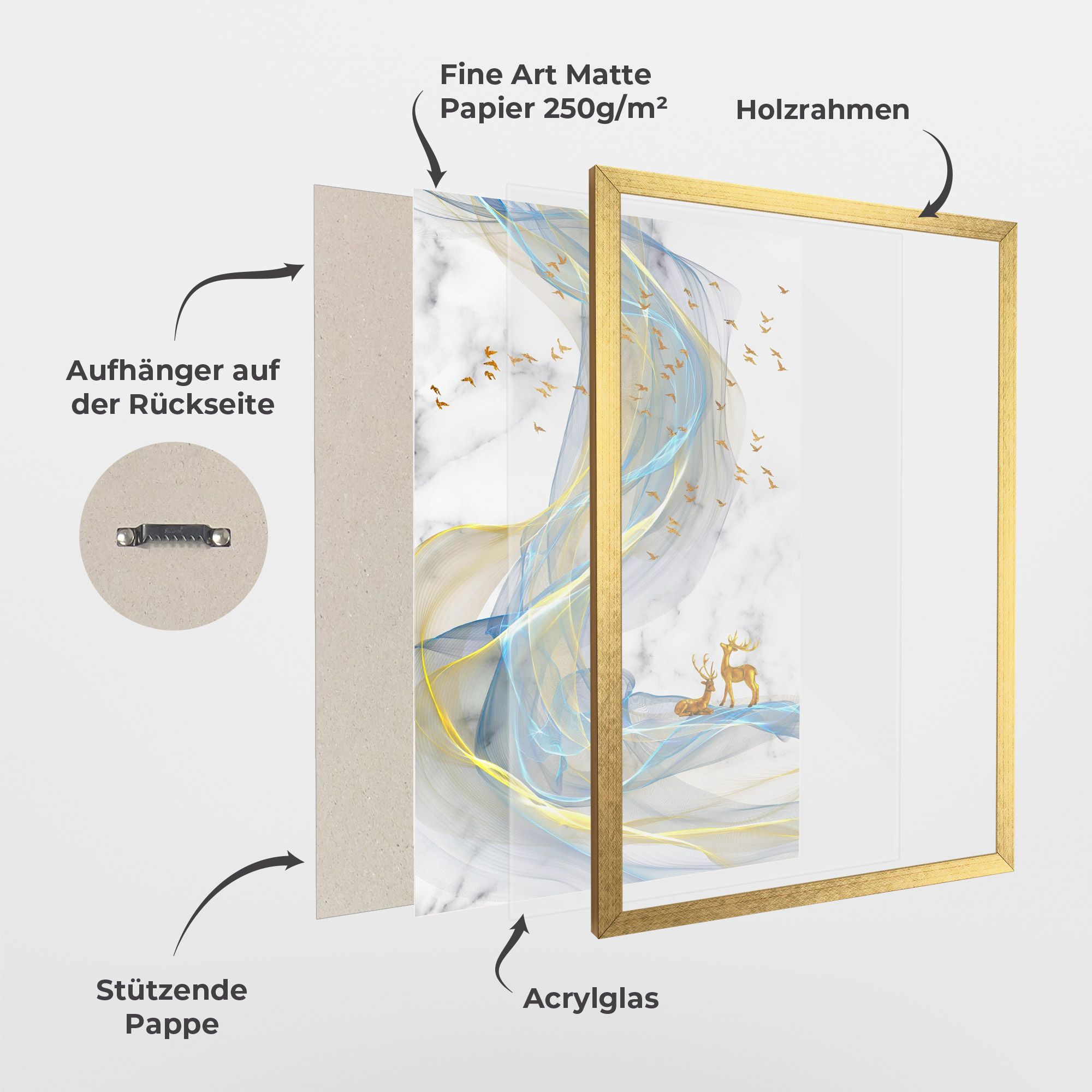 Abstract Golden Landscape 2 mockup 1