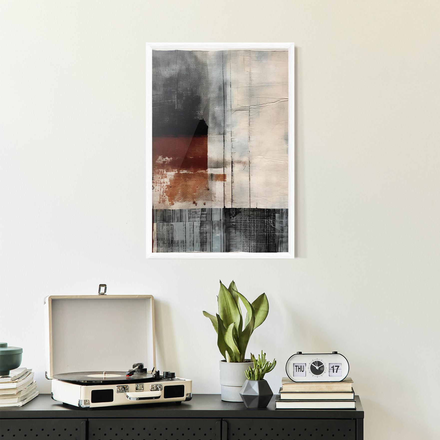 Gerahmte Poster Abstract Painting mockup 2