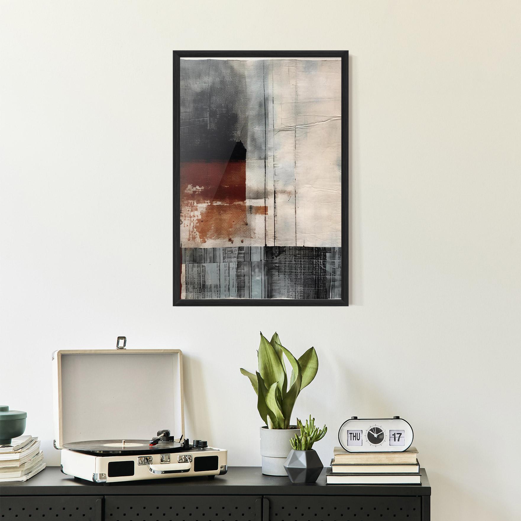Gerahmte Poster Abstract Painting mockup 2
