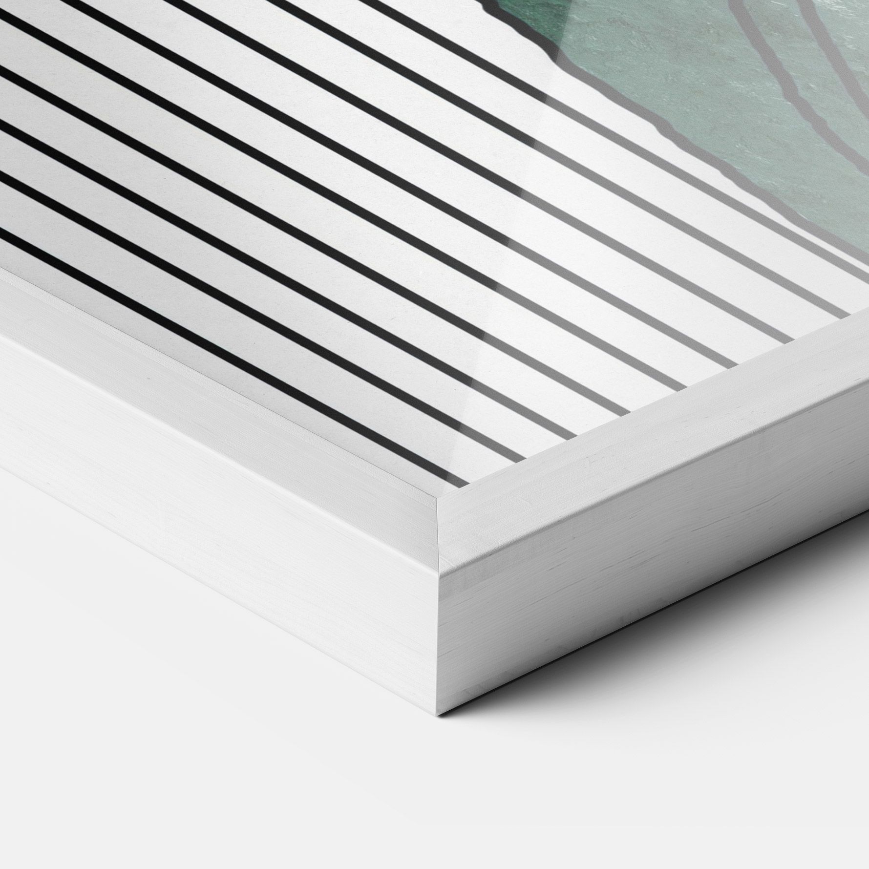 Abstract Green Face mockup 3