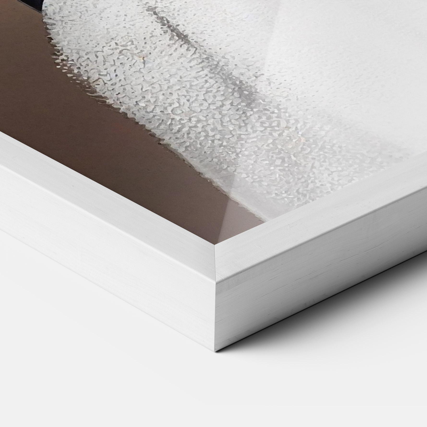 Gerahmte Poster Woman With Gold Lines mockup 3