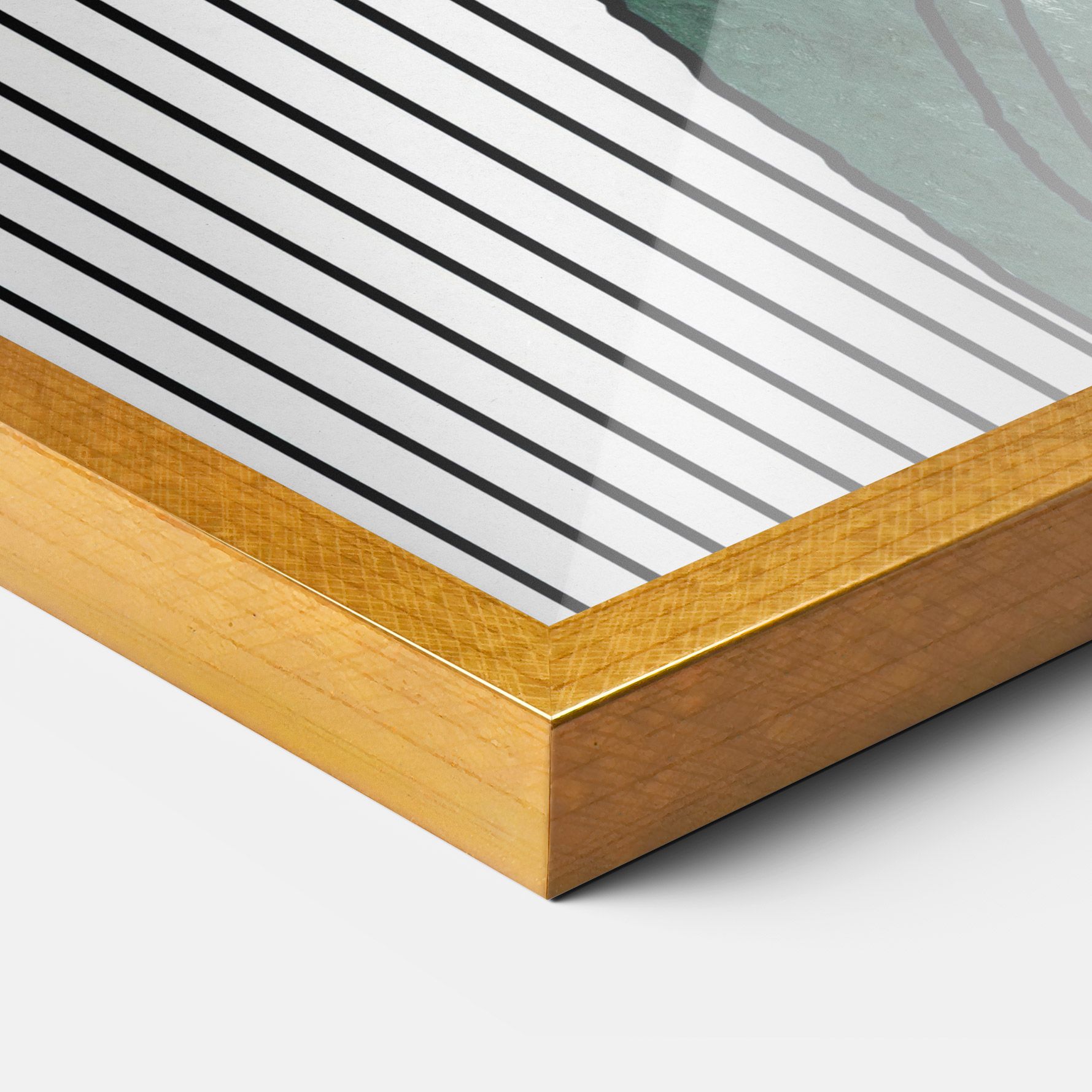 Abstract Green Face mockup 3