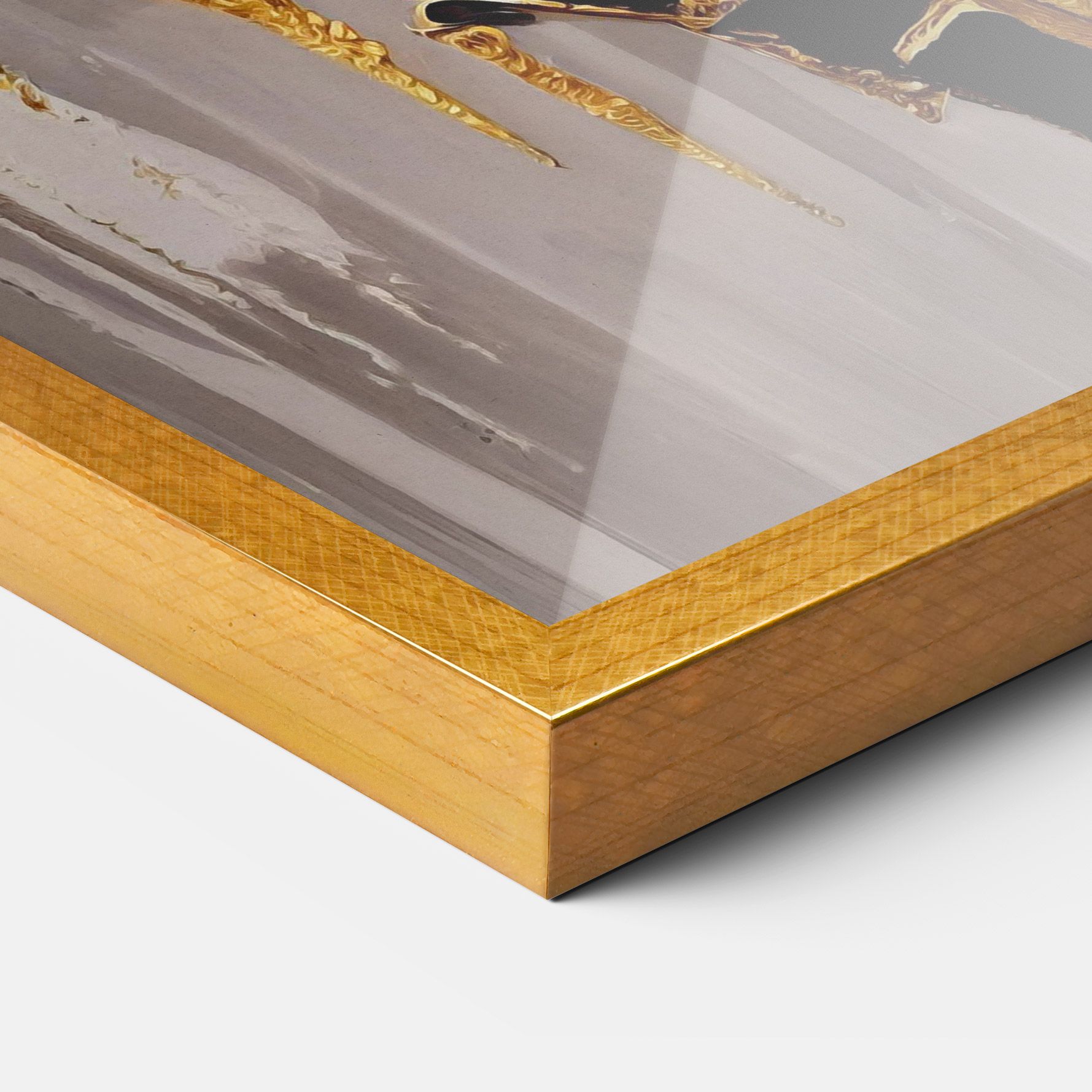 Balck With Gold Leafs mockup 3