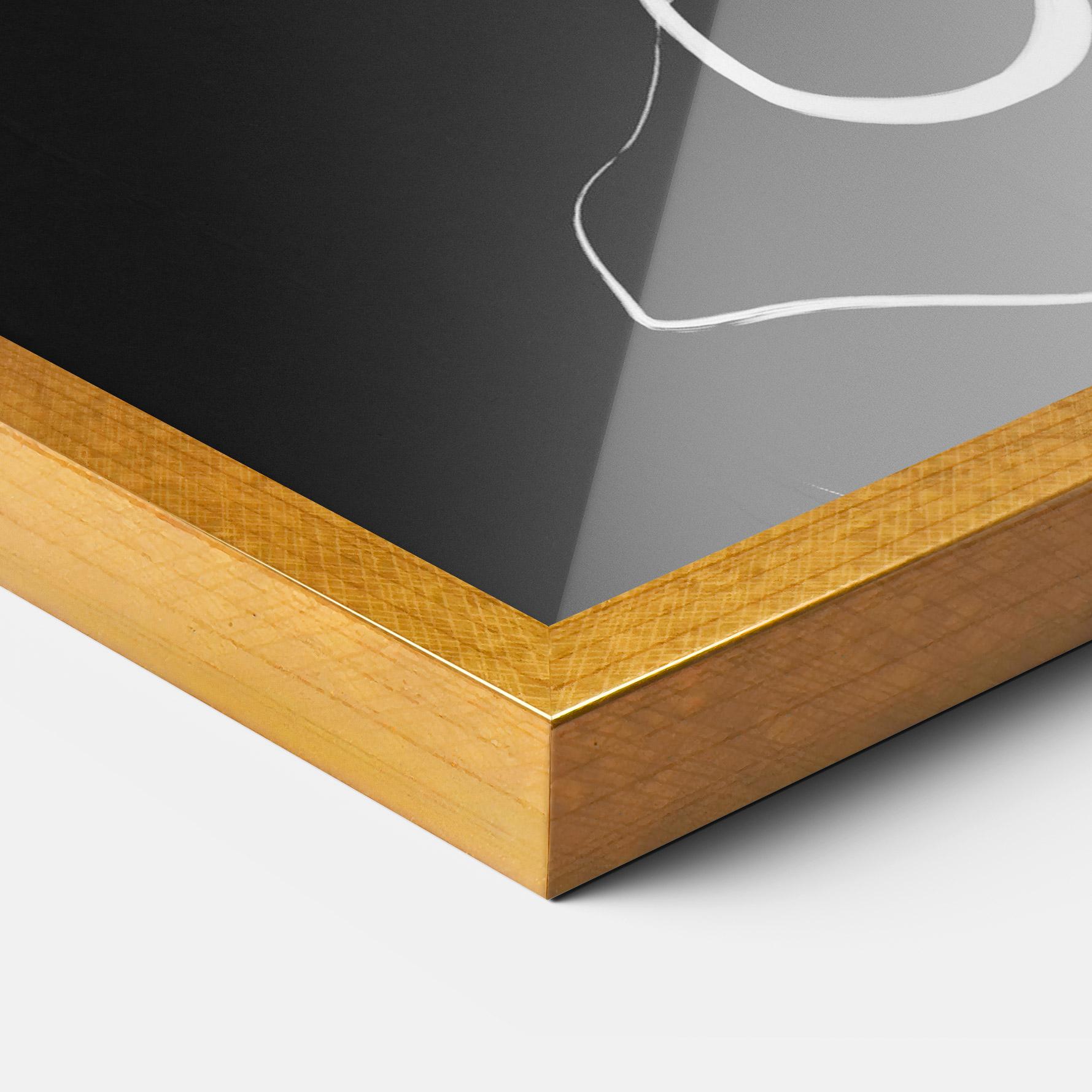 Gerahmte Poster Black Brushstrokes mockup 3