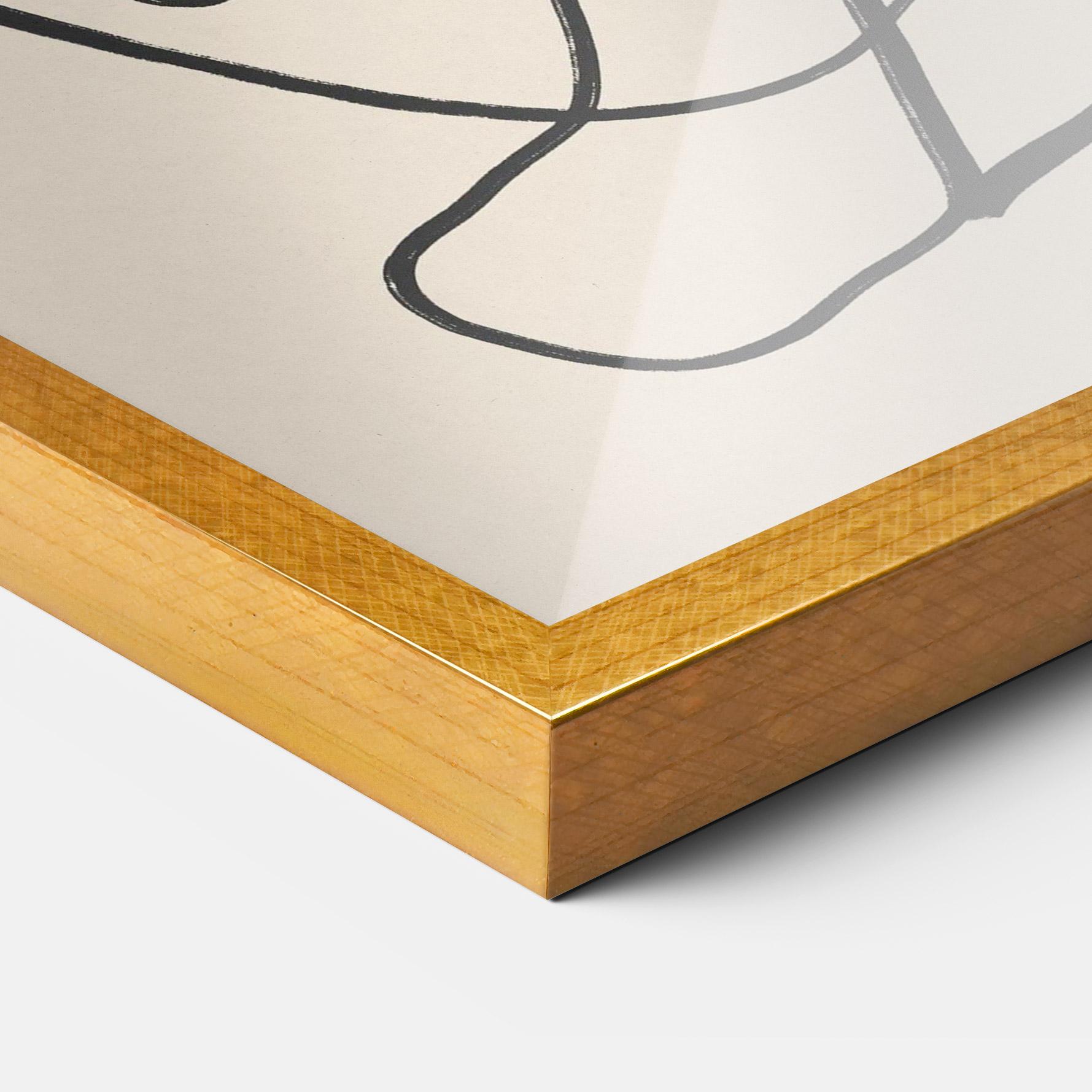 Gerahmte Poster Handdrawn Lines mockup 3