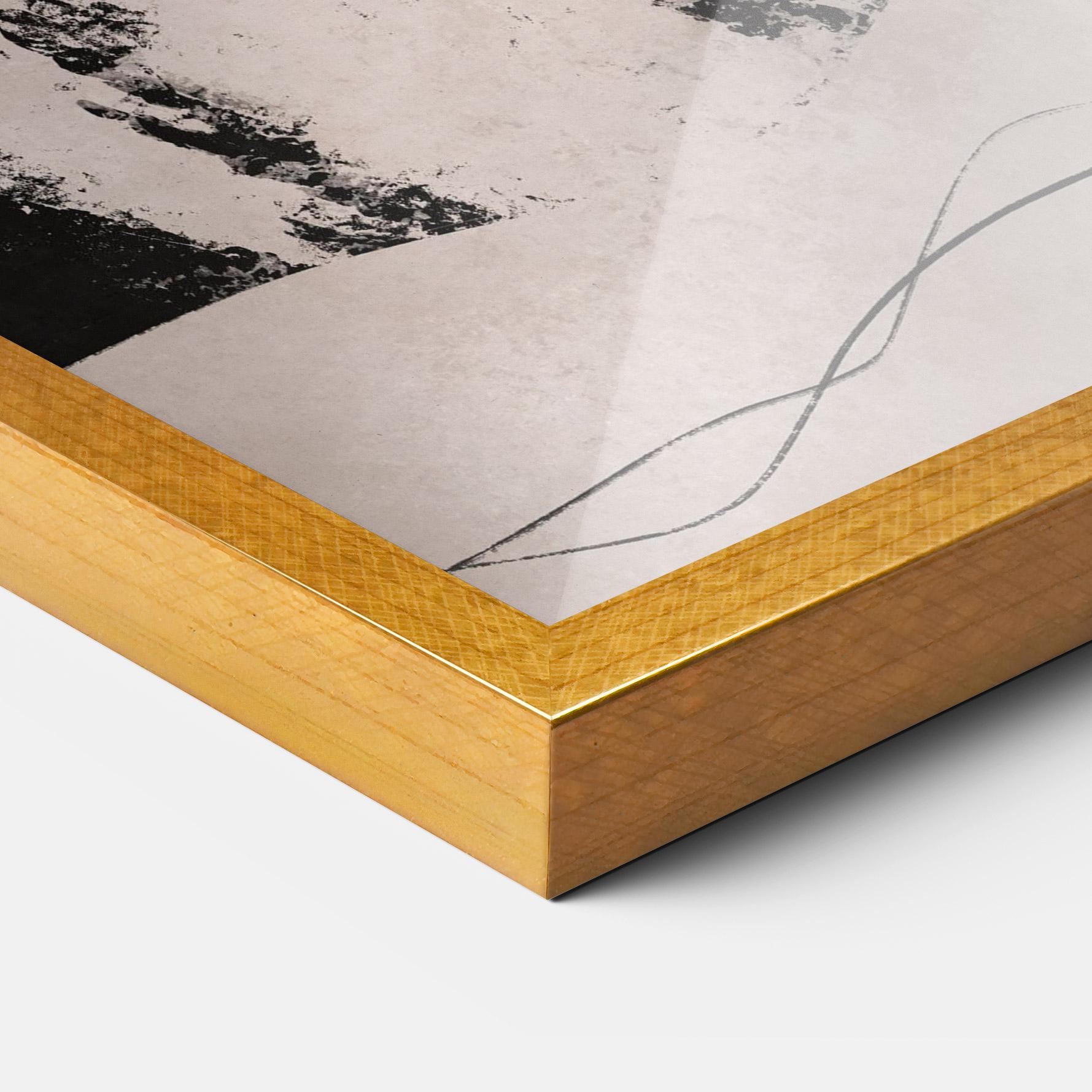 Gerahmte Poster Modern Brushstrokes mockup 3