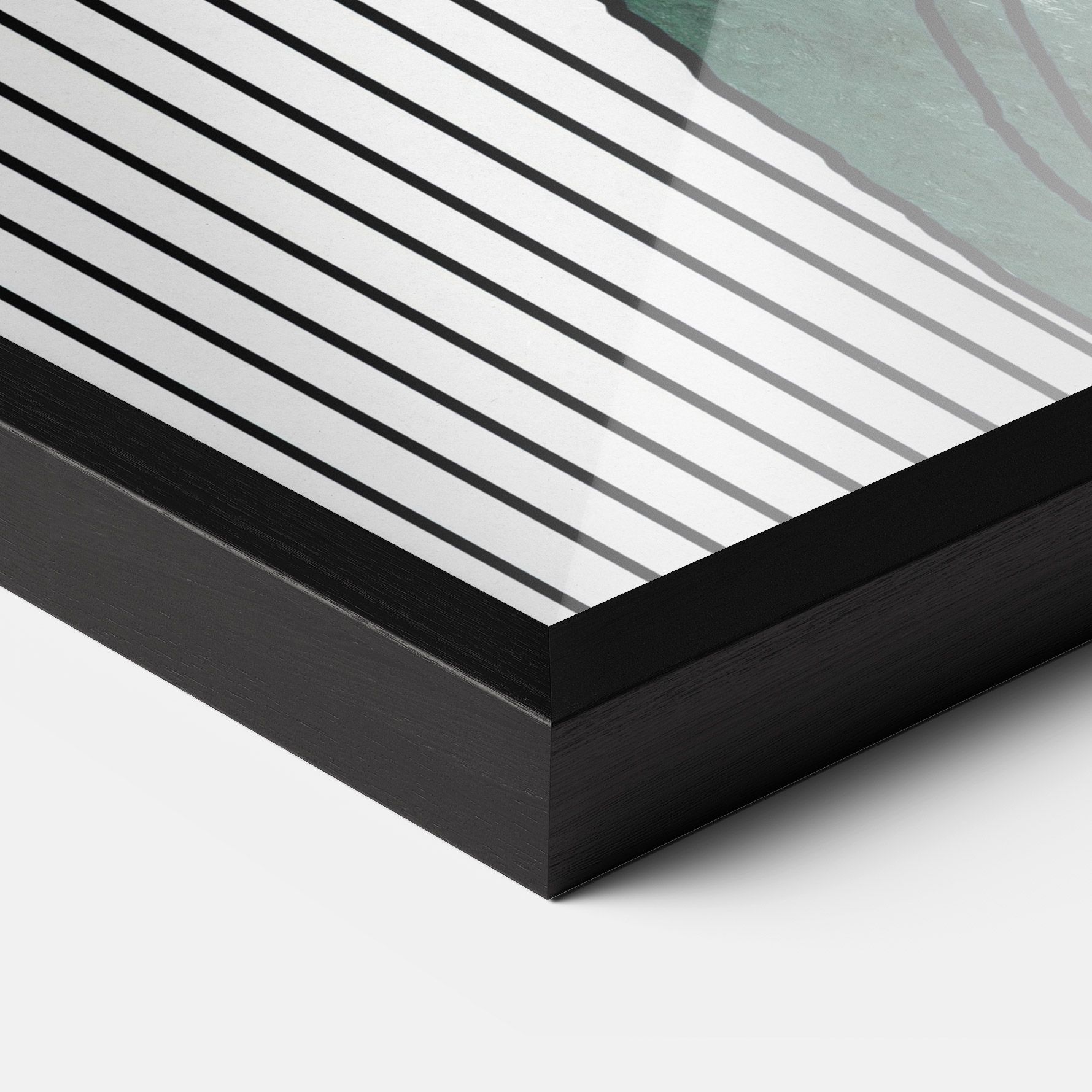 Abstract Green Face mockup 3