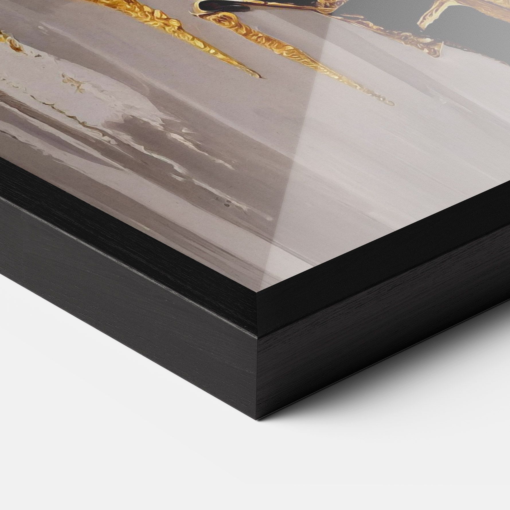 Balck With Gold Leafs mockup 3