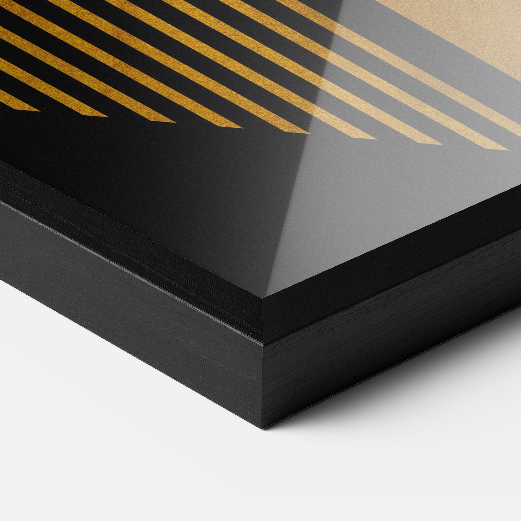 Black Lines On Gold mockup 3