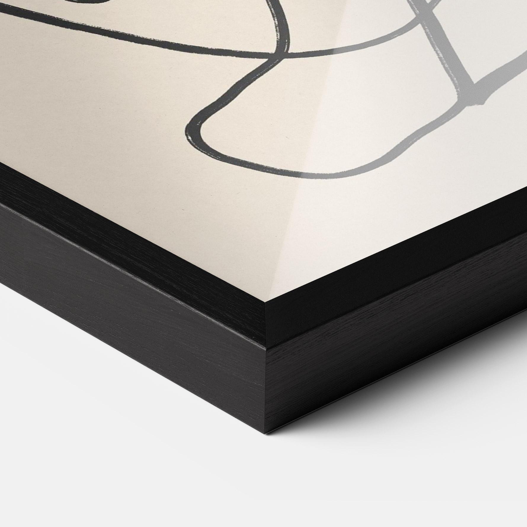 Gerahmte Poster Handdrawn Lines mockup 3