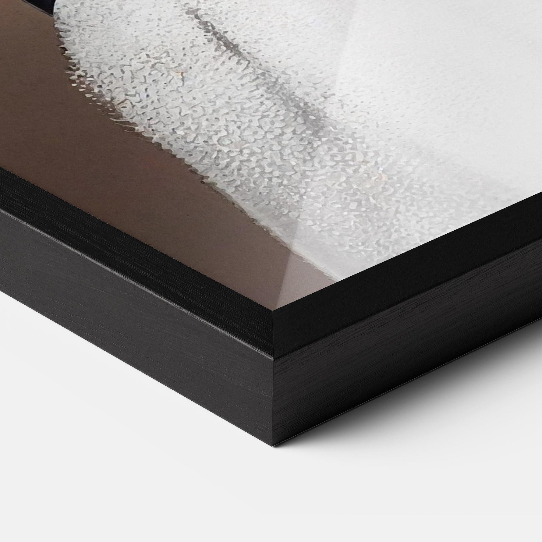 Gerahmte Poster Woman With Gold Lines mockup 3