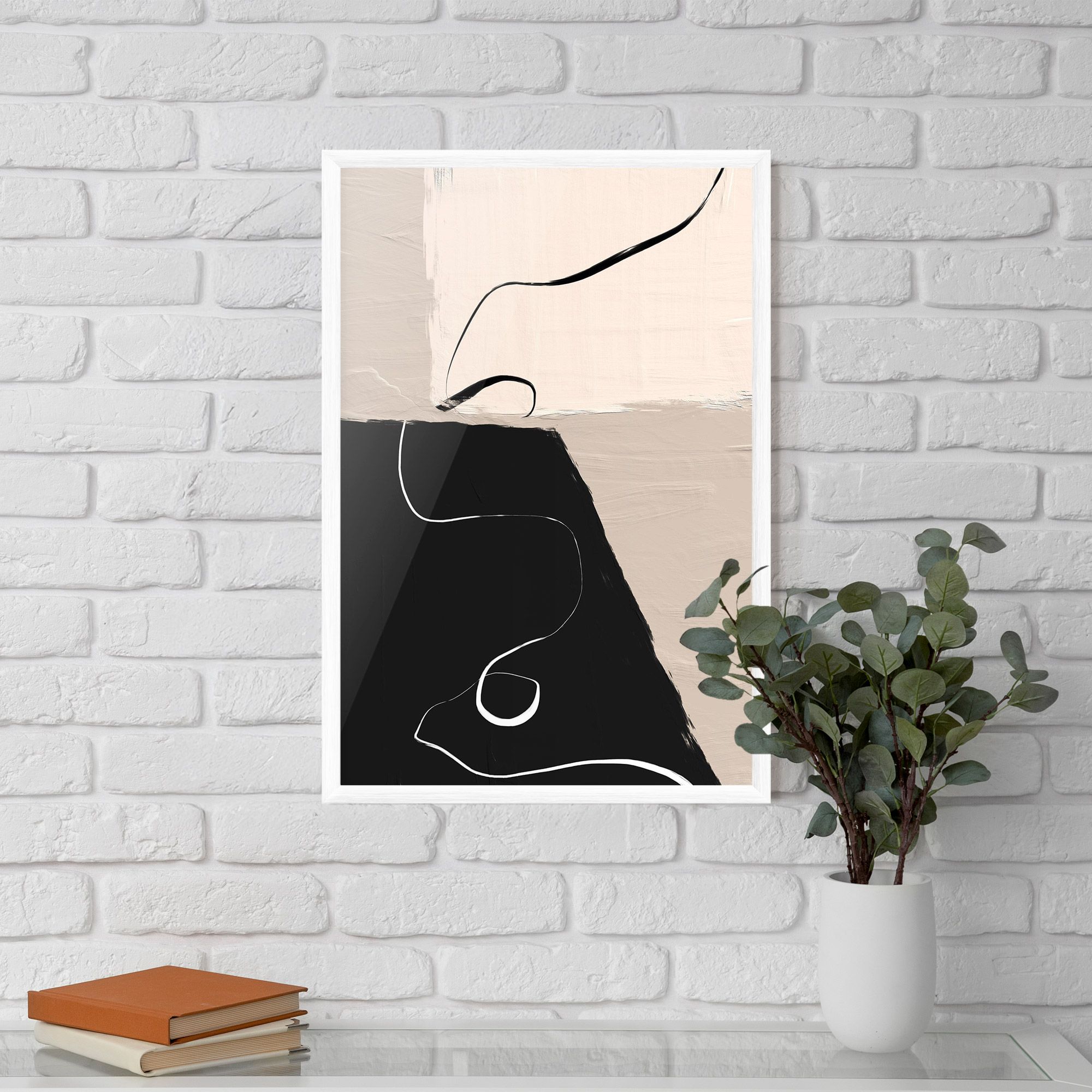 Black Brushstrokes mockup 5