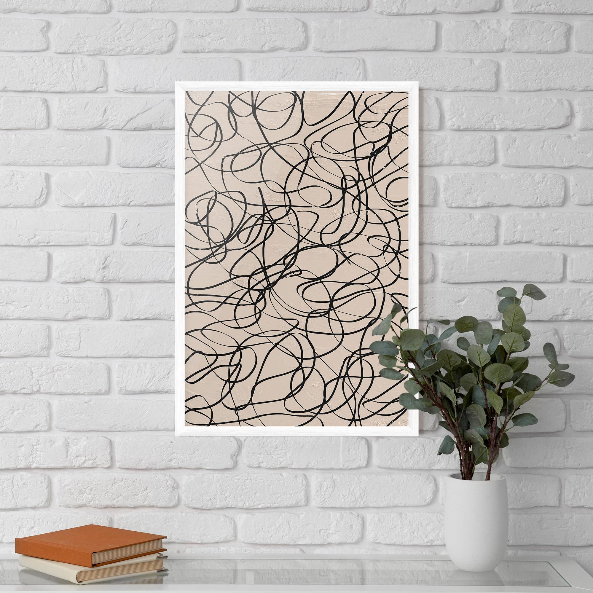 Gerahmte Poster Hand Painted Pattern mockup 5