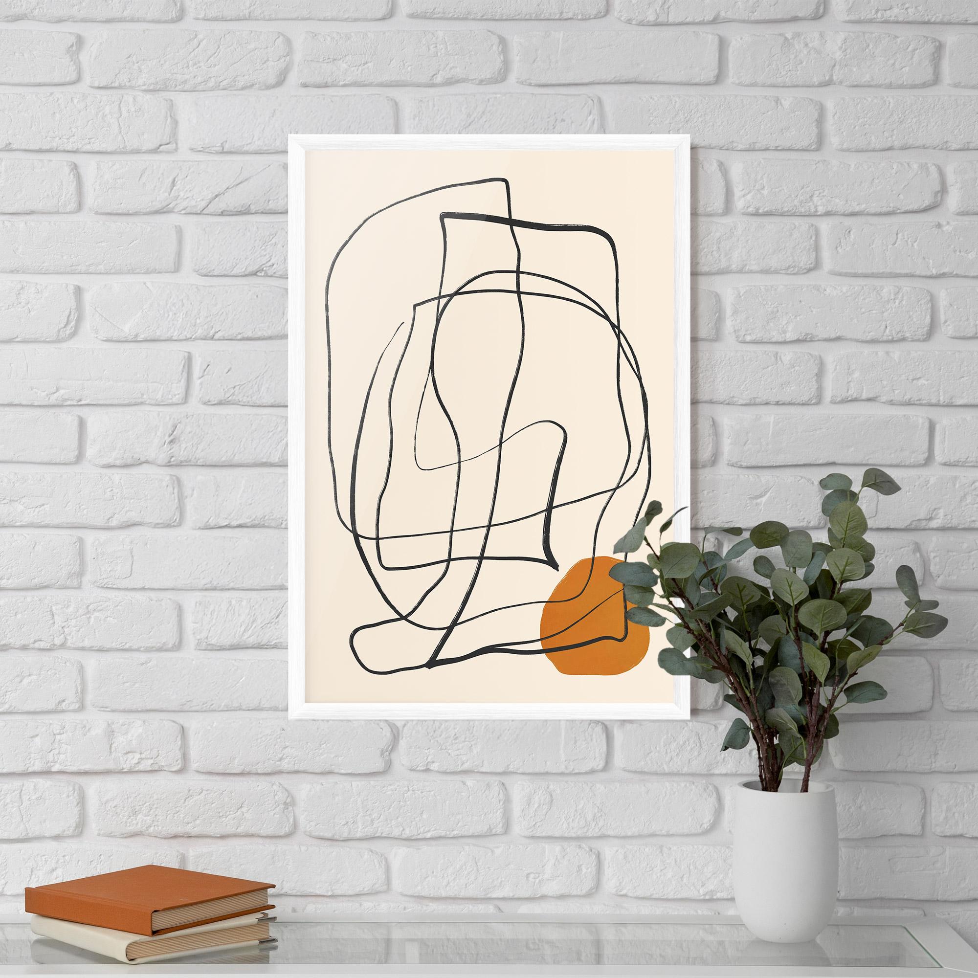 Gerahmte Poster Handdrawn Lines mockup 5