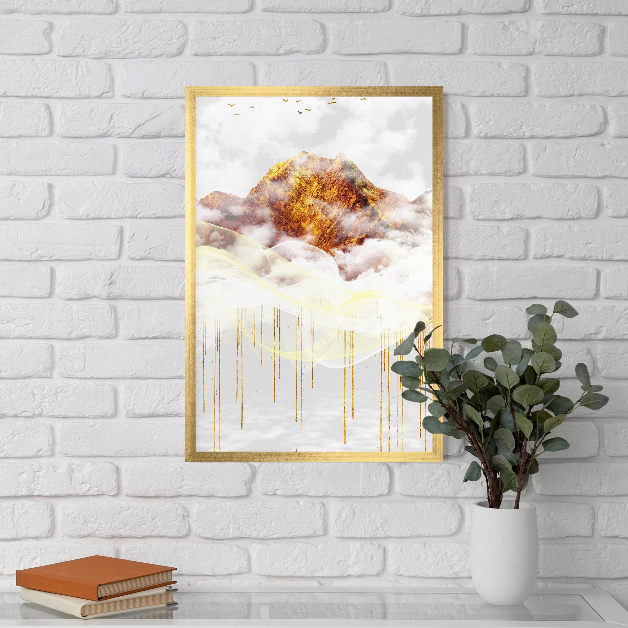 Abstract Golden Landscape 3 mockup 5