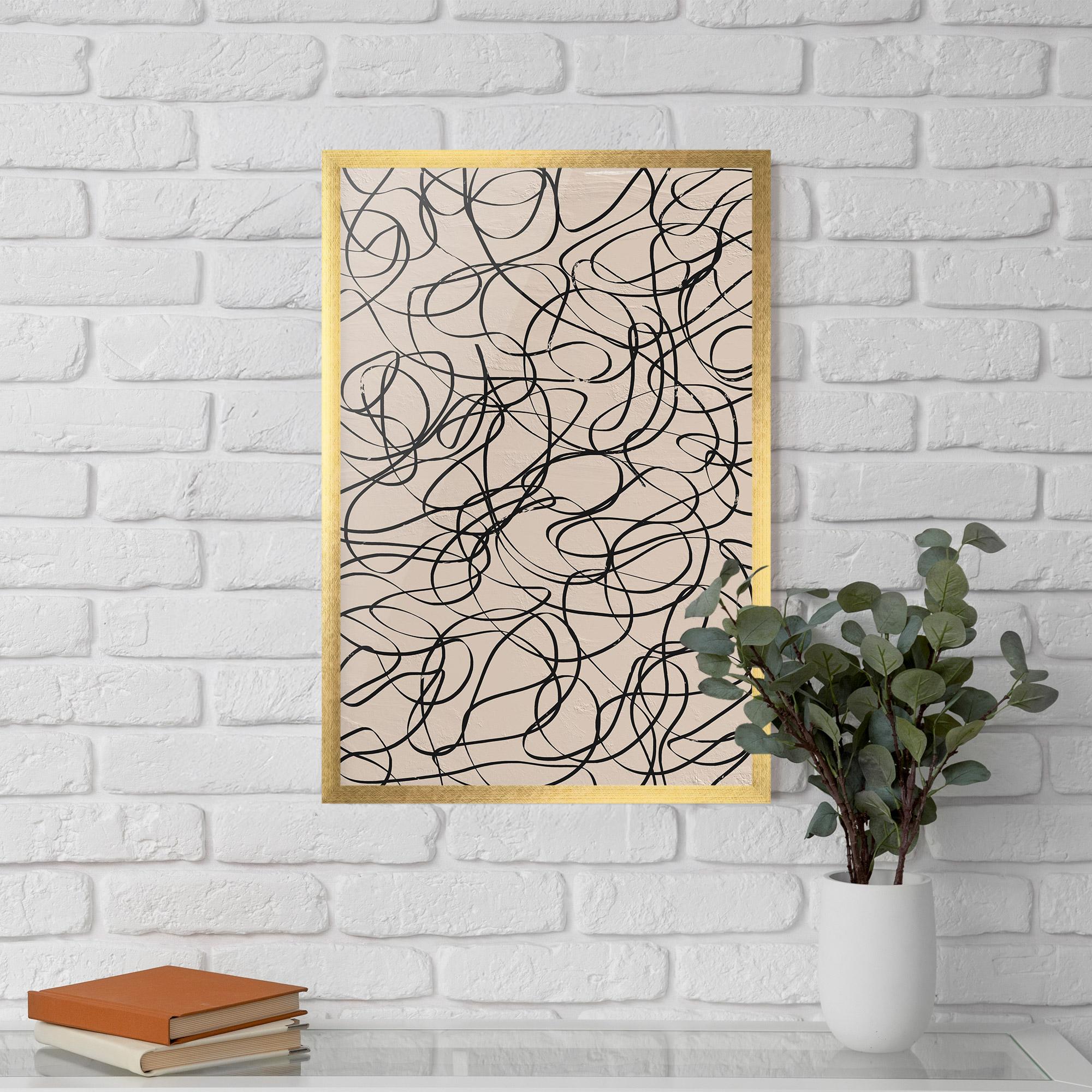 Gerahmte Poster Hand Painted Pattern mockup 5