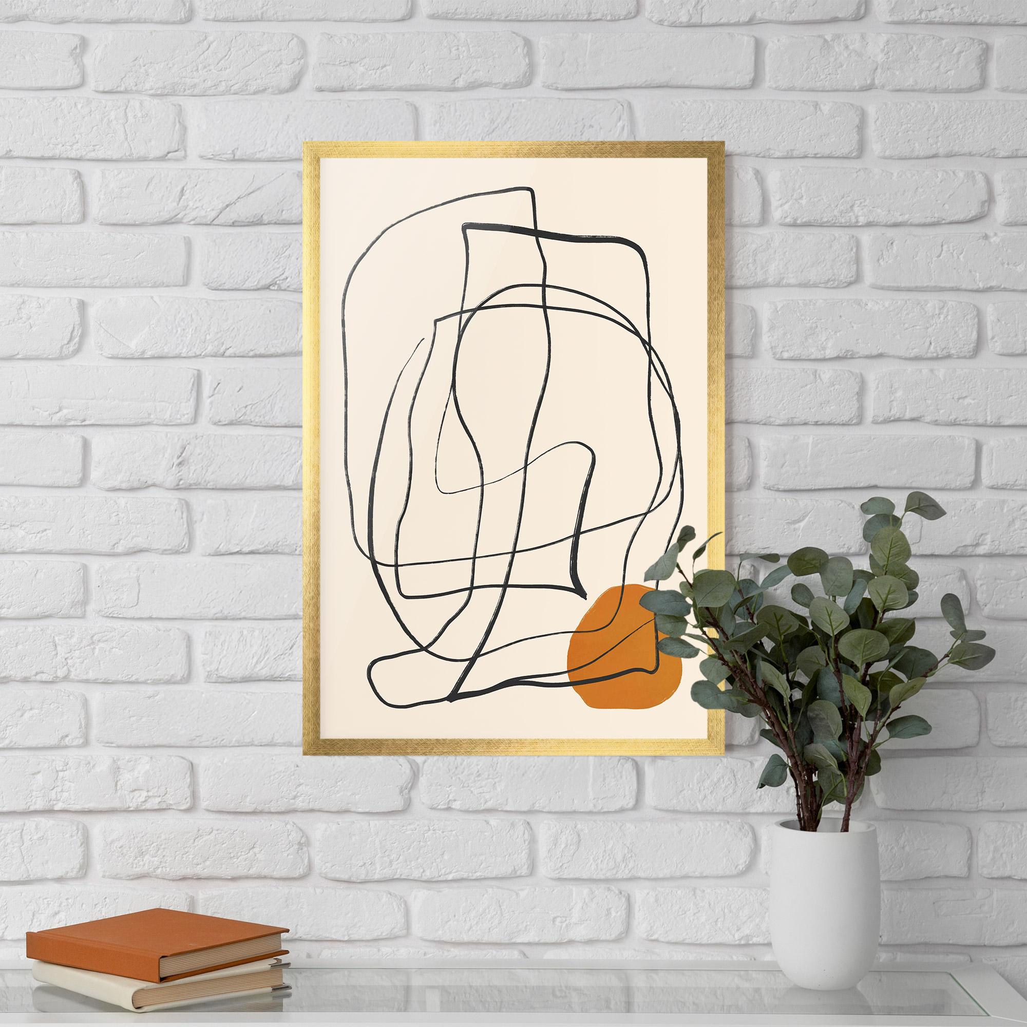 Gerahmte Poster Handdrawn Lines mockup 5