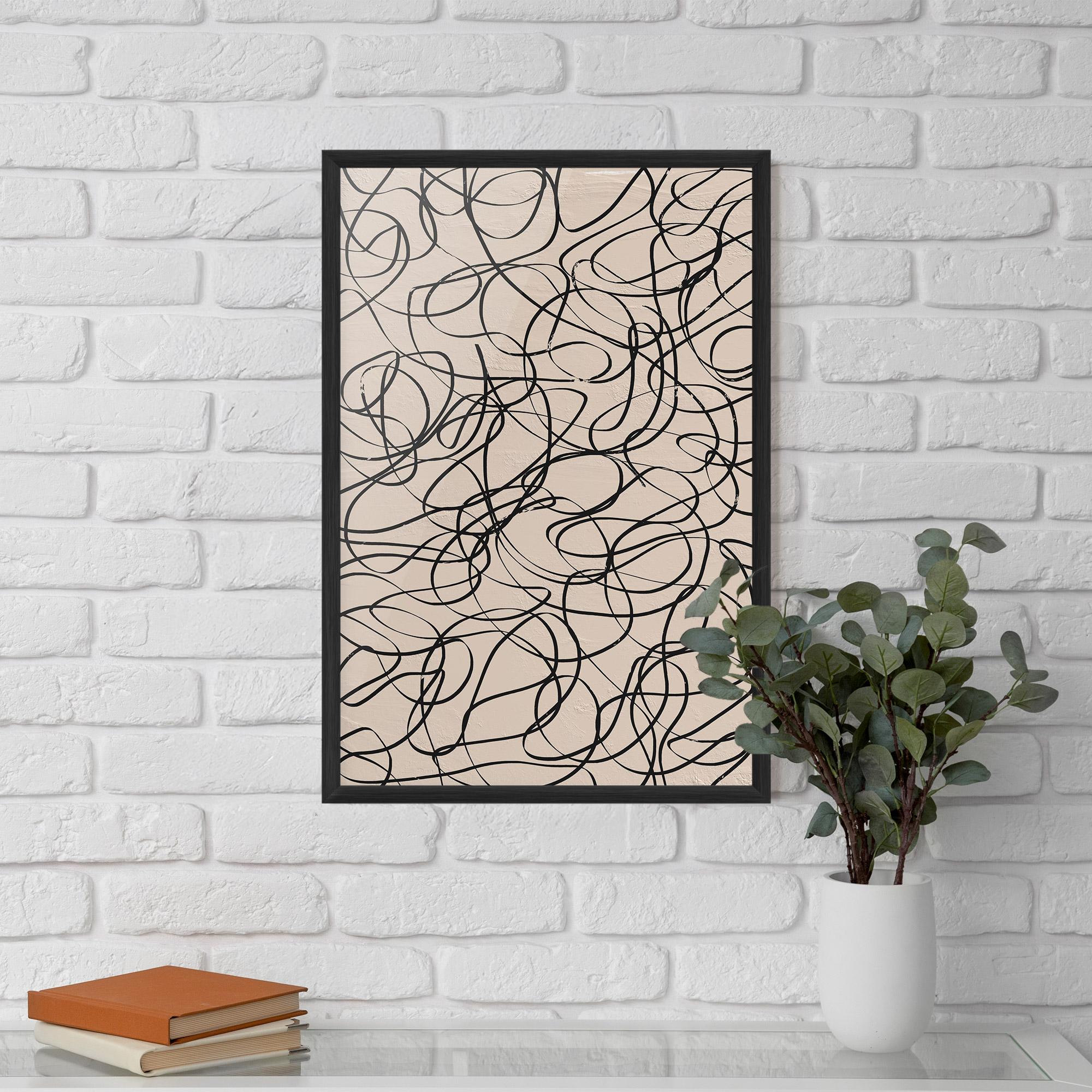 Gerahmte Poster Hand Painted Pattern mockup 5