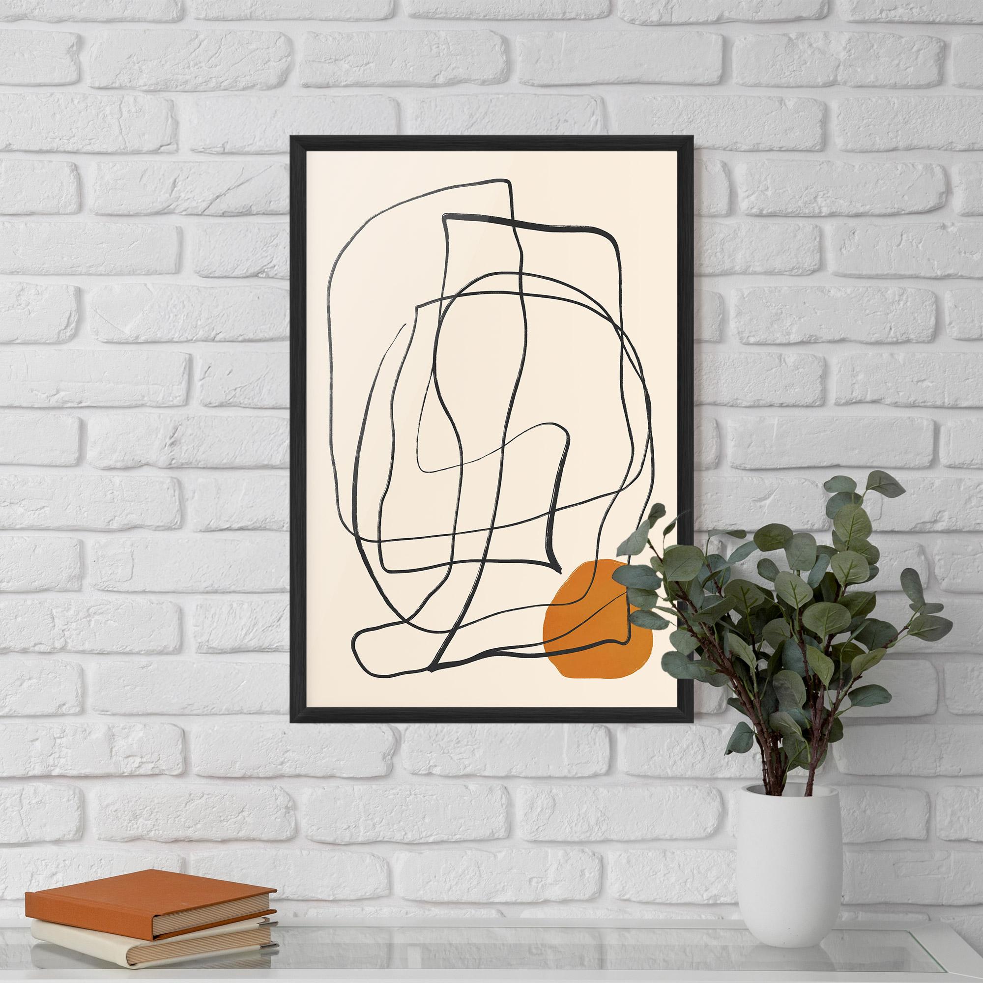 Gerahmte Poster Handdrawn Lines mockup 5