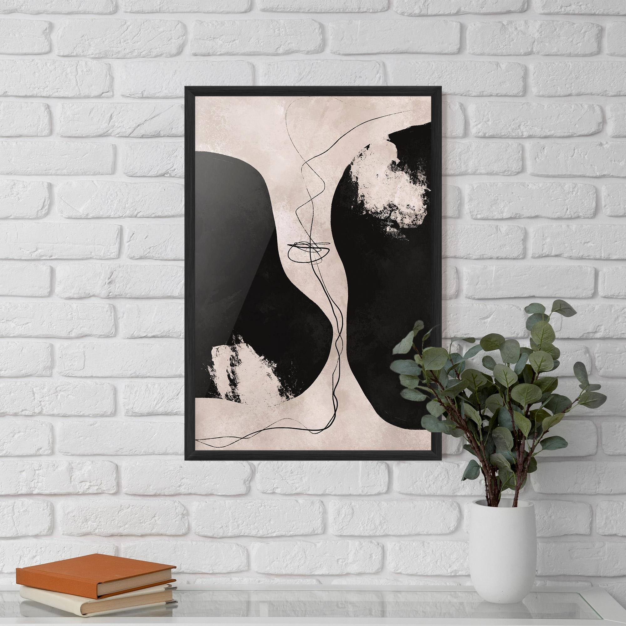 Gerahmte Poster Modern Brushstrokes mockup 5