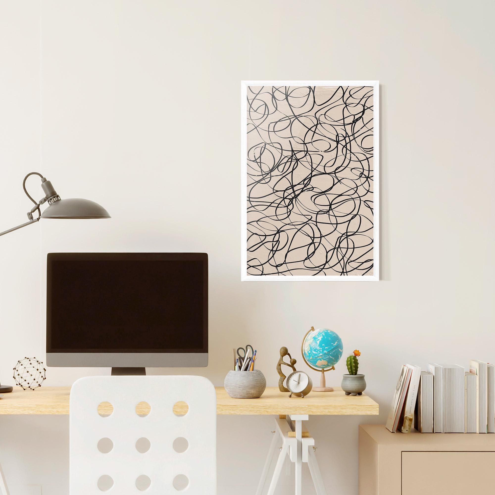 Gerahmte Poster Hand Painted Pattern mockup 6