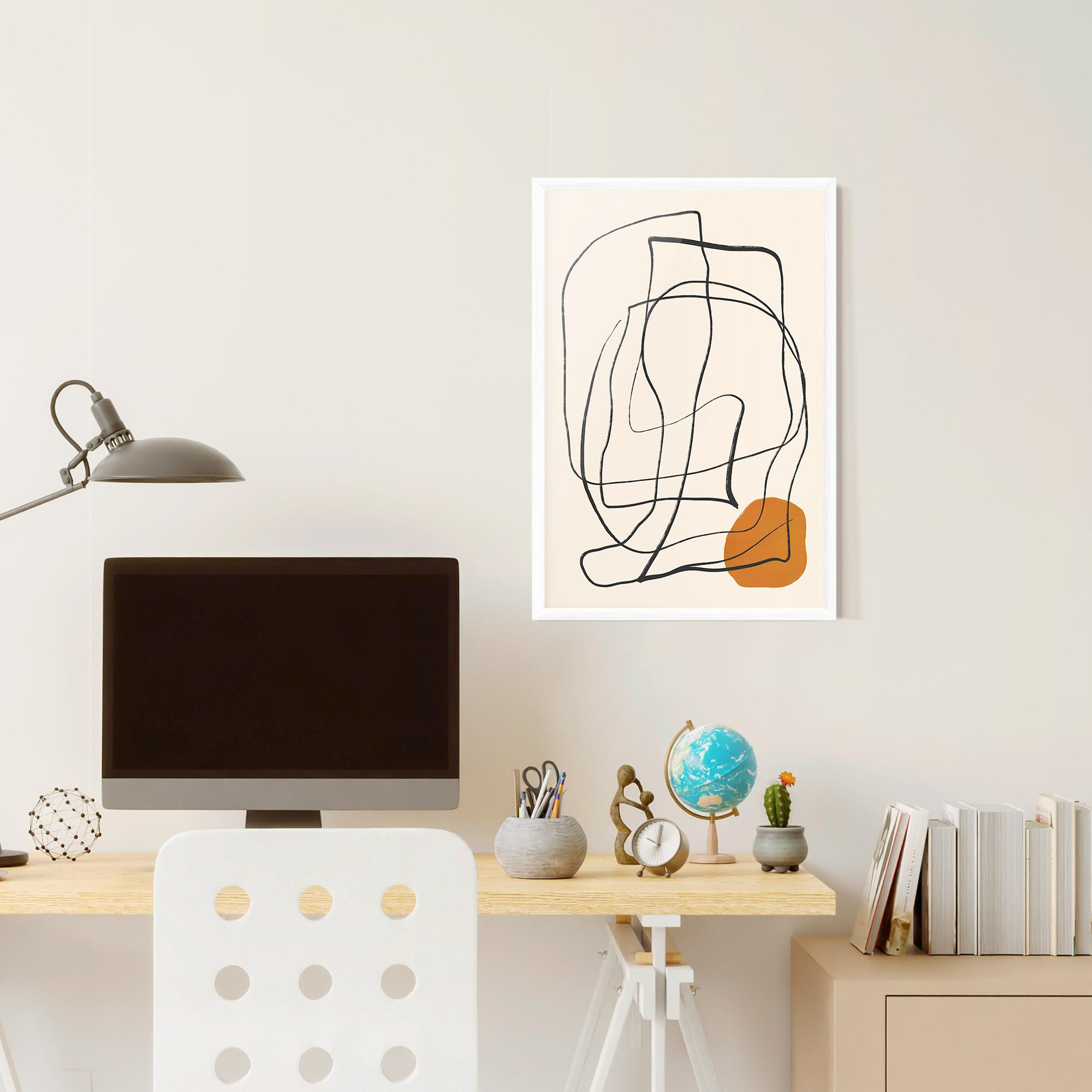 Gerahmte Poster Handdrawn Lines mockup 6