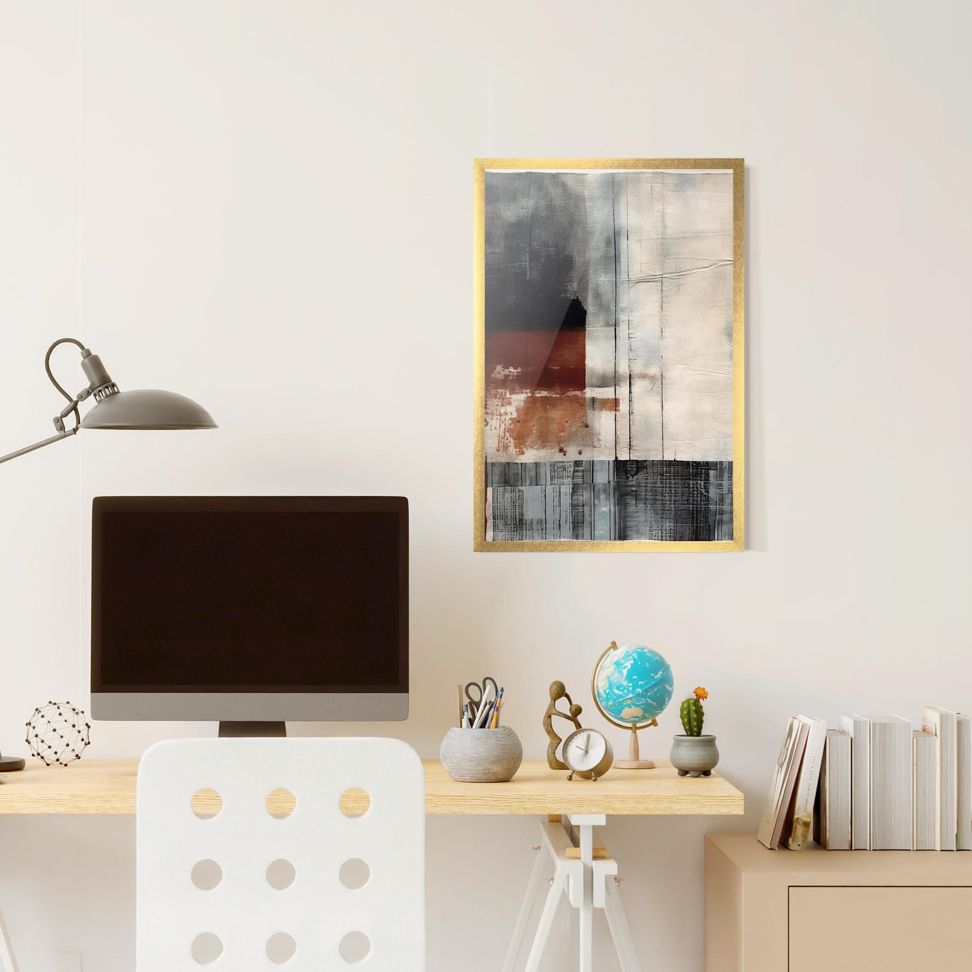 Gerahmte Poster Abstract Painting mockup 6