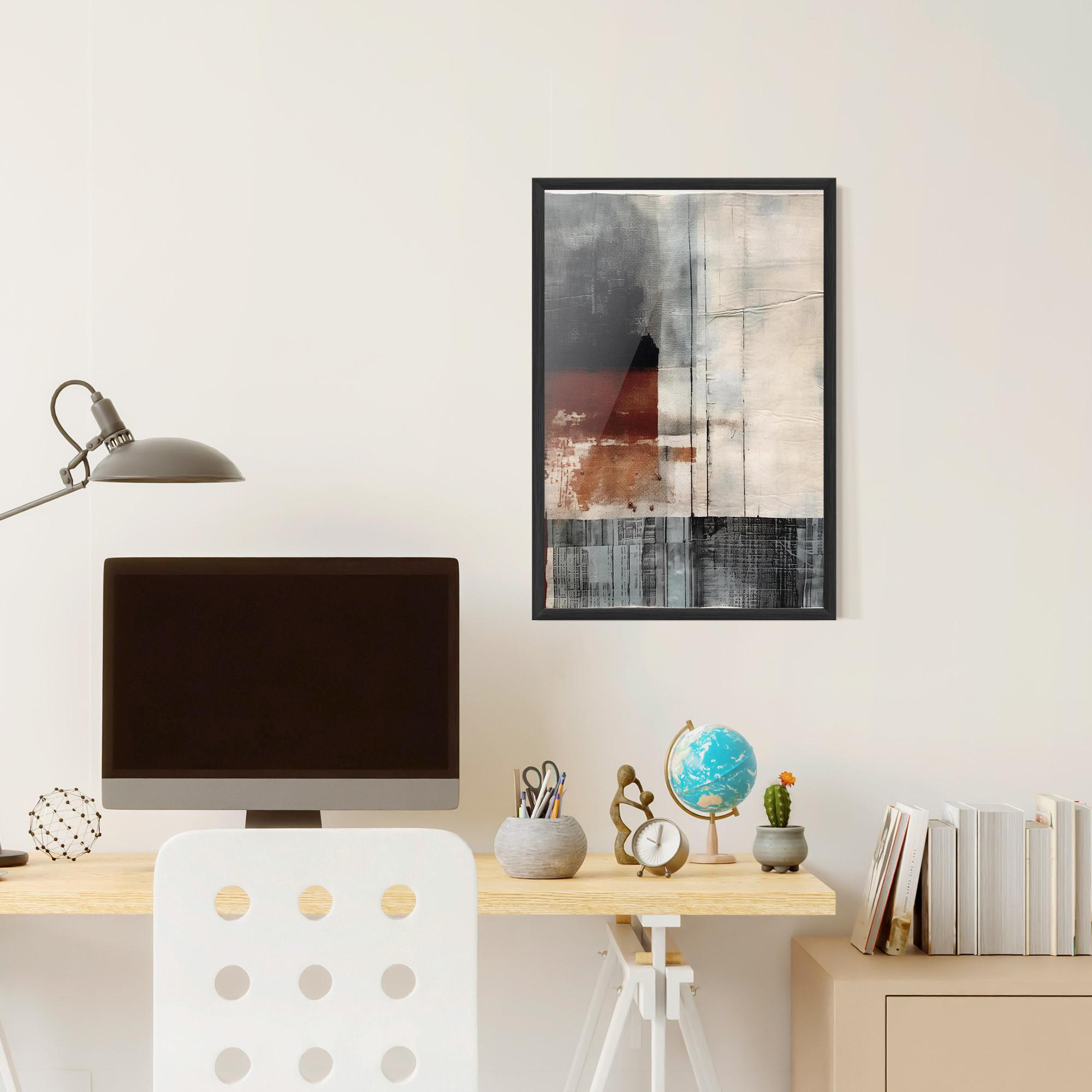 Gerahmte Poster Abstract Painting mockup 6