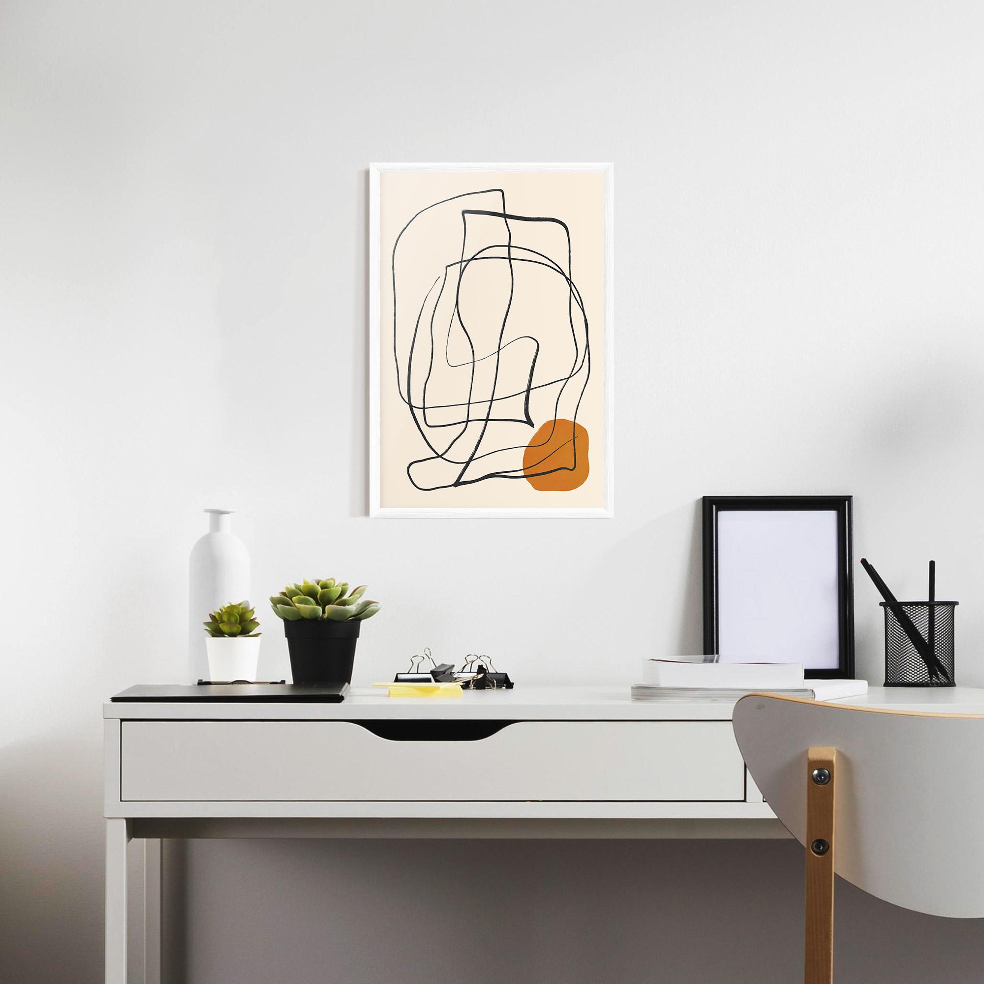 Gerahmte Poster Handdrawn Lines mockup 7