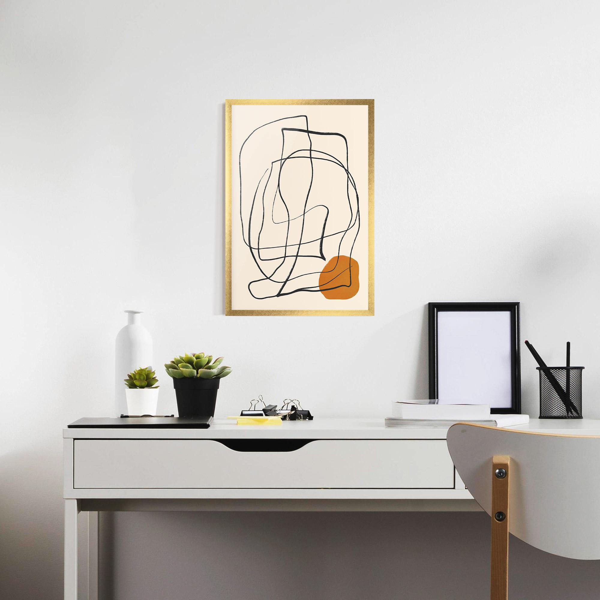 Gerahmte Poster Handdrawn Lines mockup 7