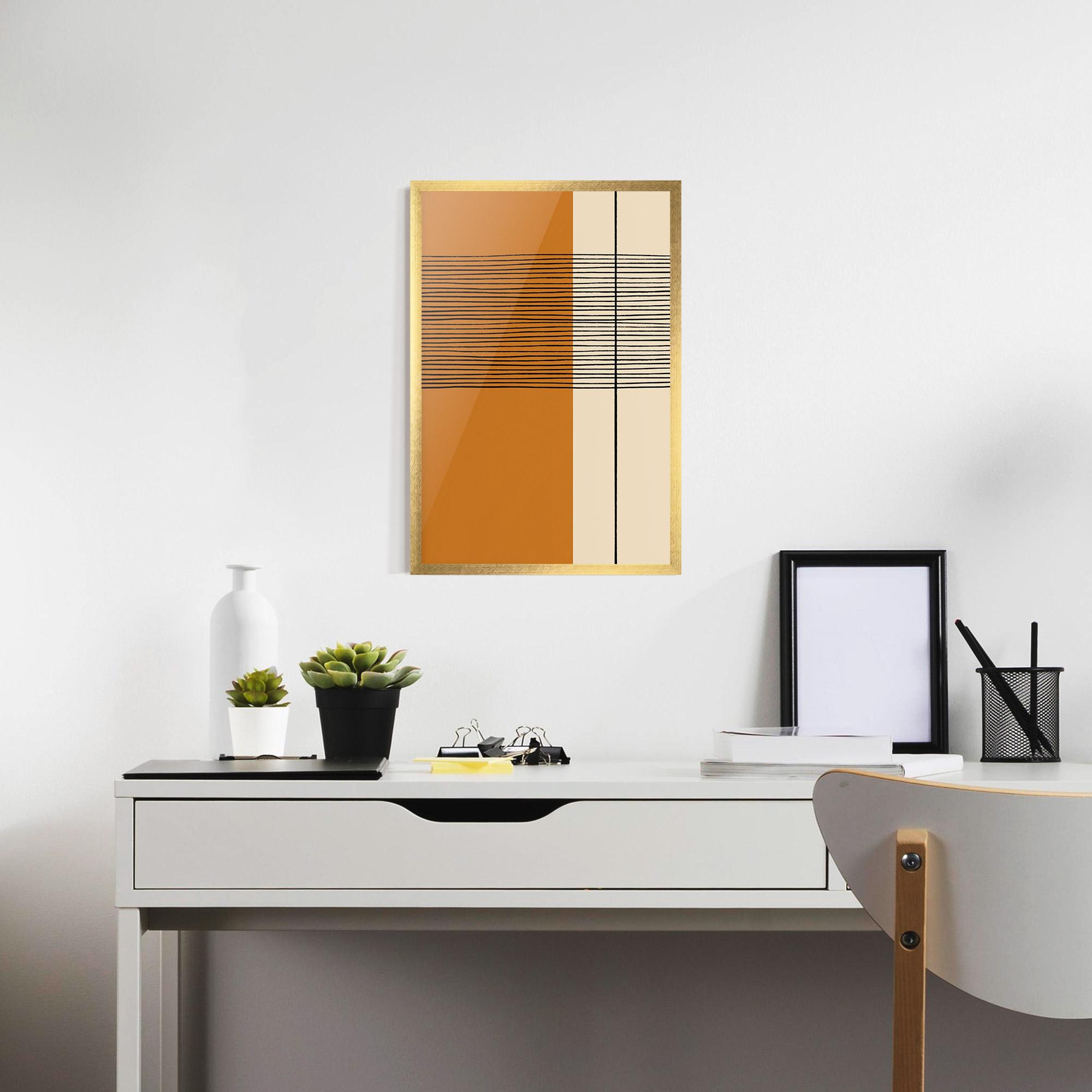 Gerahmte Poster Scandinavian Painting mockup 7
