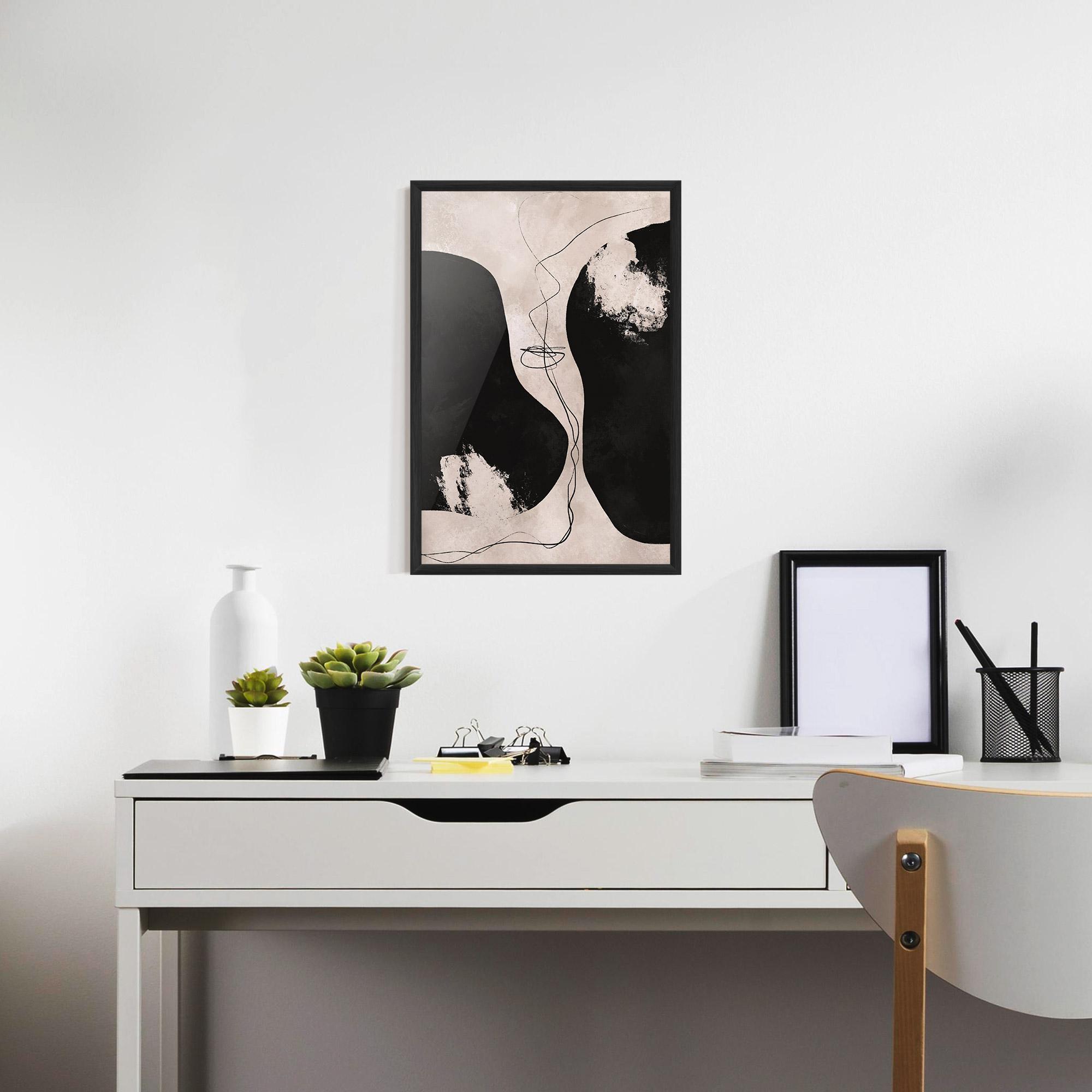 Gerahmte Poster Modern Brushstrokes mockup 7