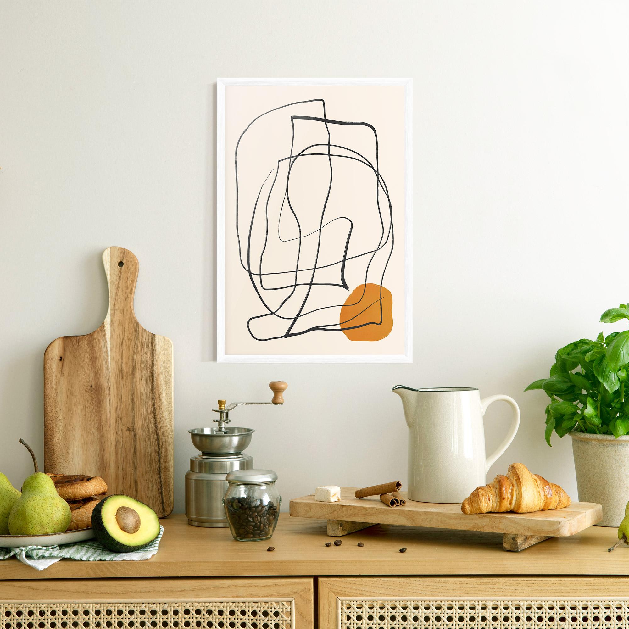 Gerahmte Poster Handdrawn Lines mockup 8
