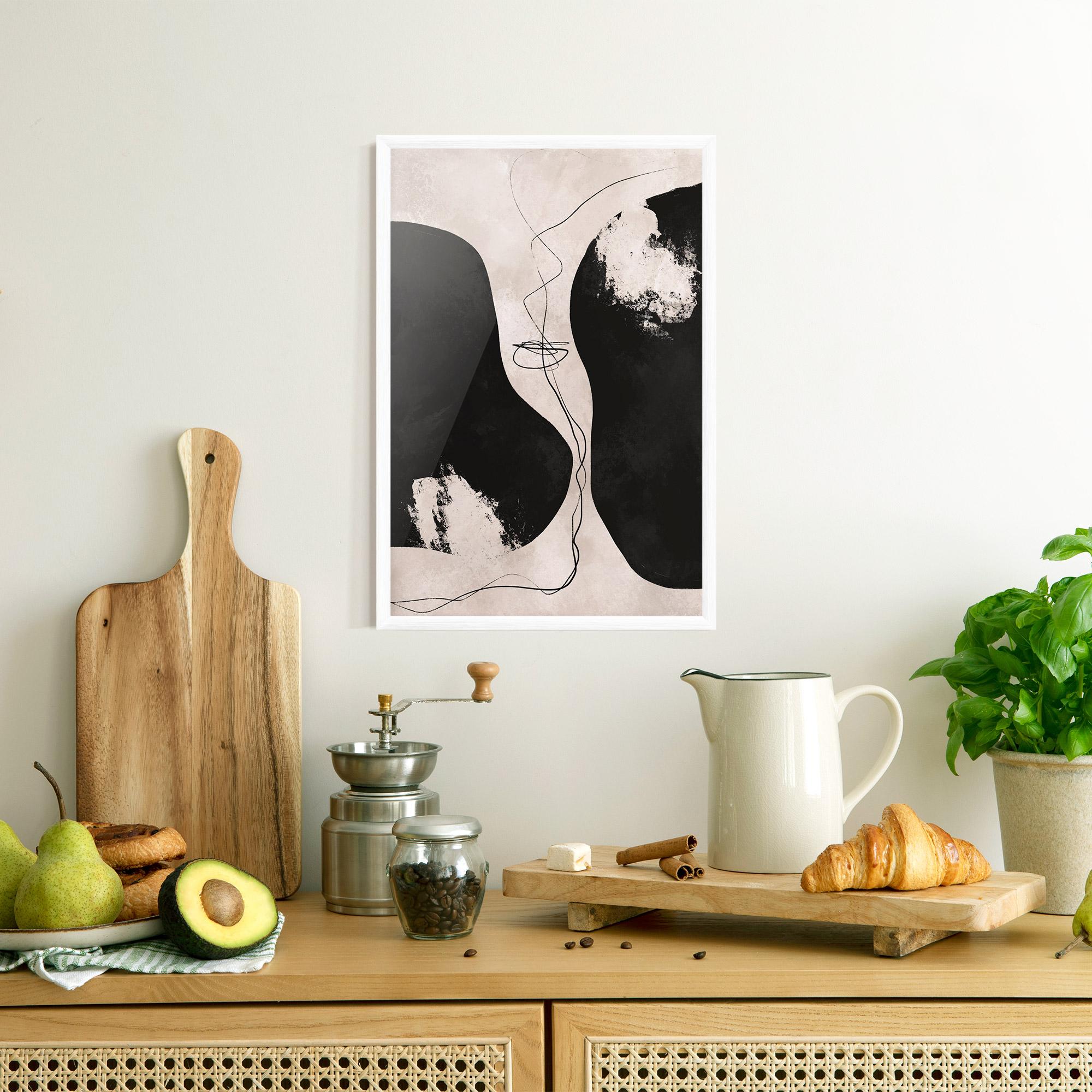 Gerahmte Poster Modern Brushstrokes mockup 8