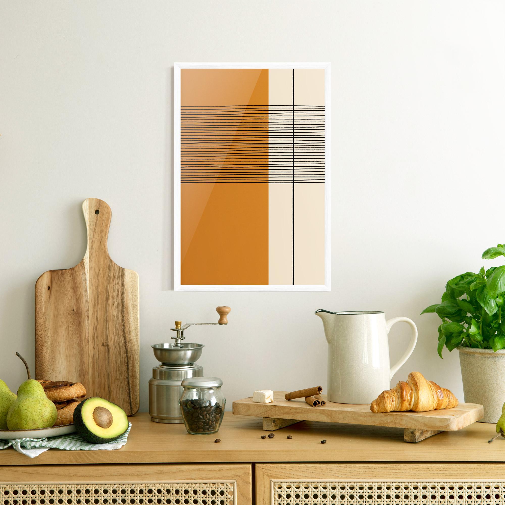 Gerahmte Poster Scandinavian Painting mockup 8