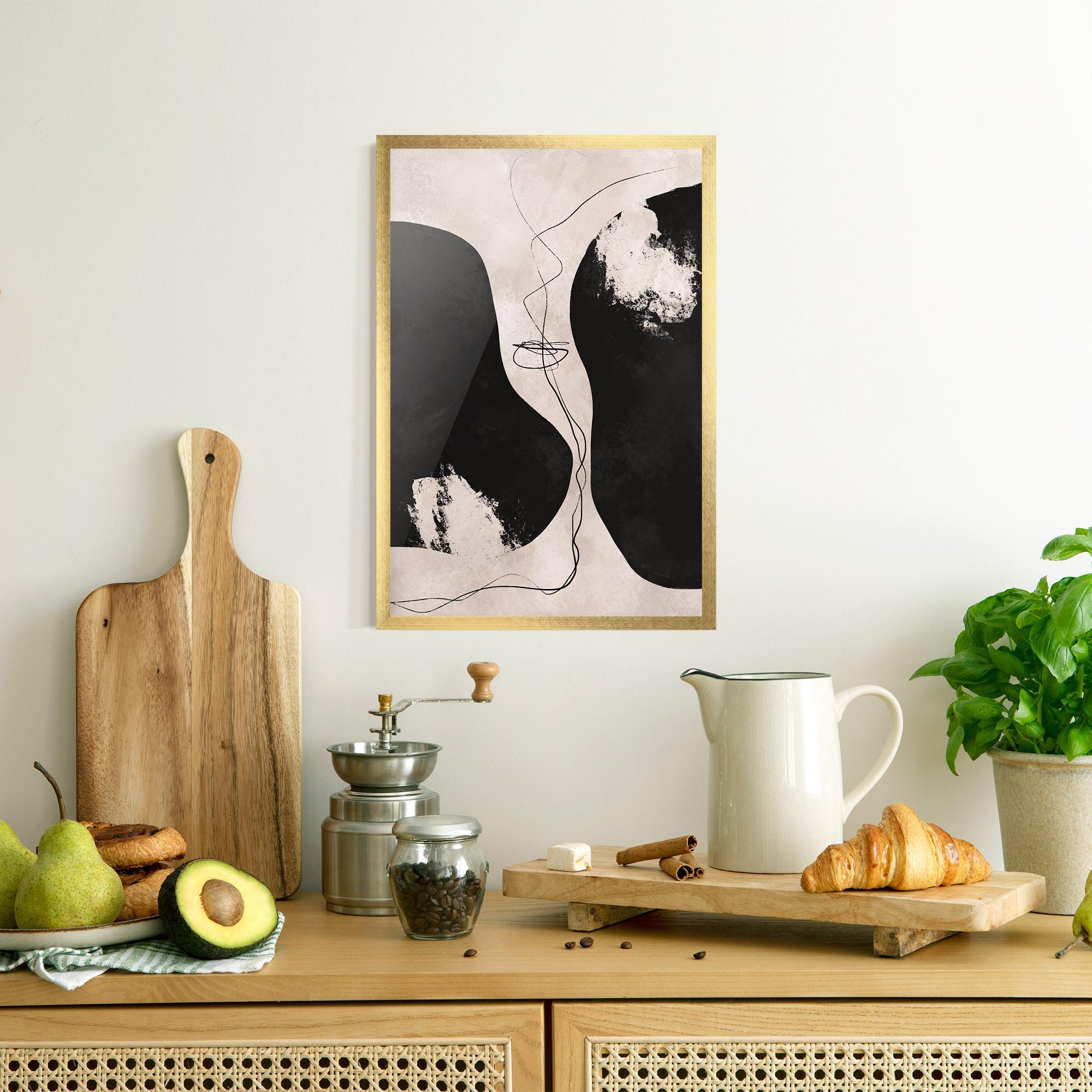 Gerahmte Poster Modern Brushstrokes mockup 8