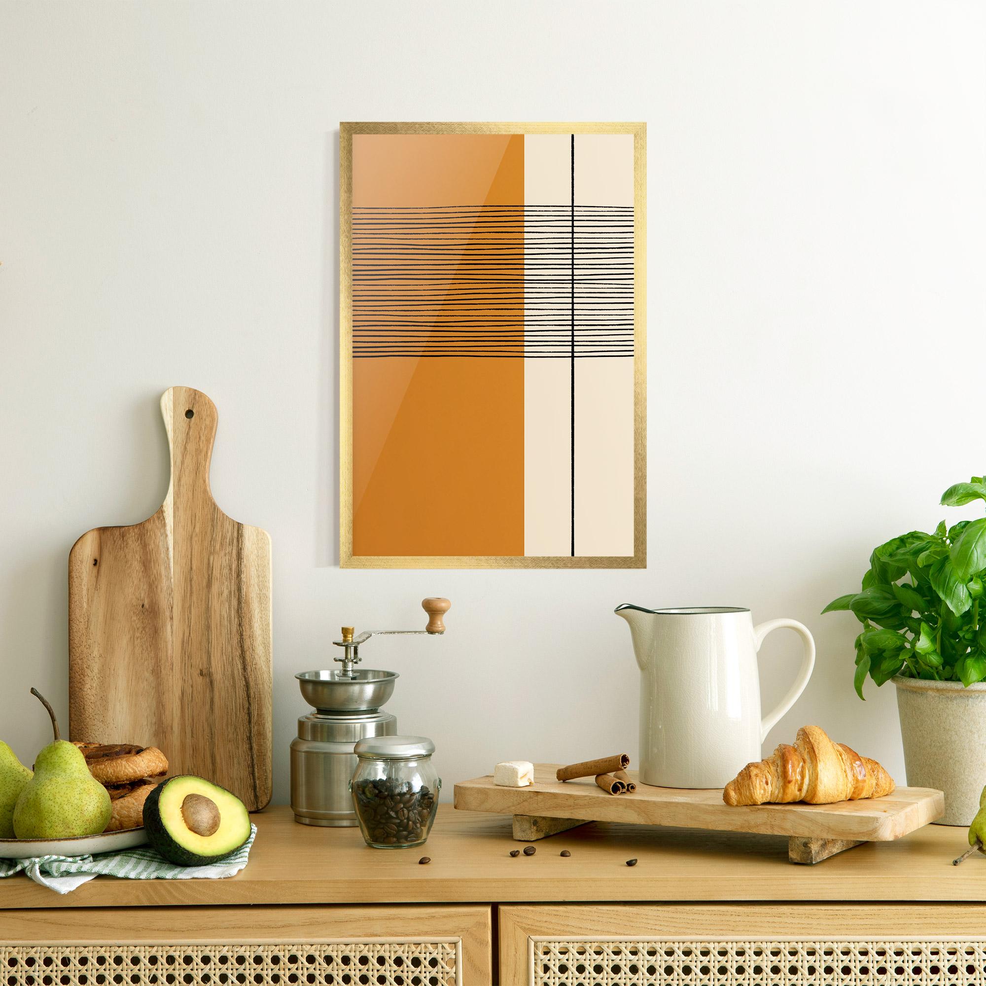 Gerahmte Poster Scandinavian Painting mockup 8