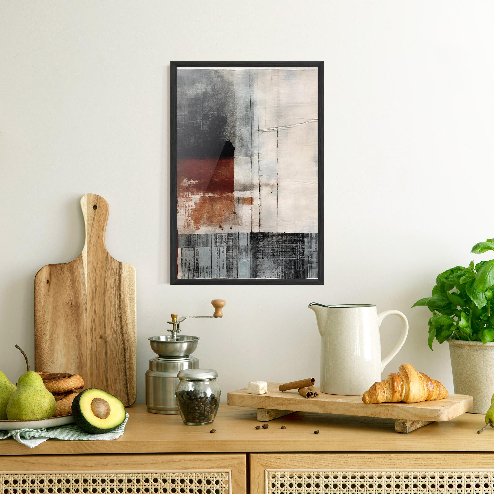 Gerahmte Poster Abstract Painting mockup 8