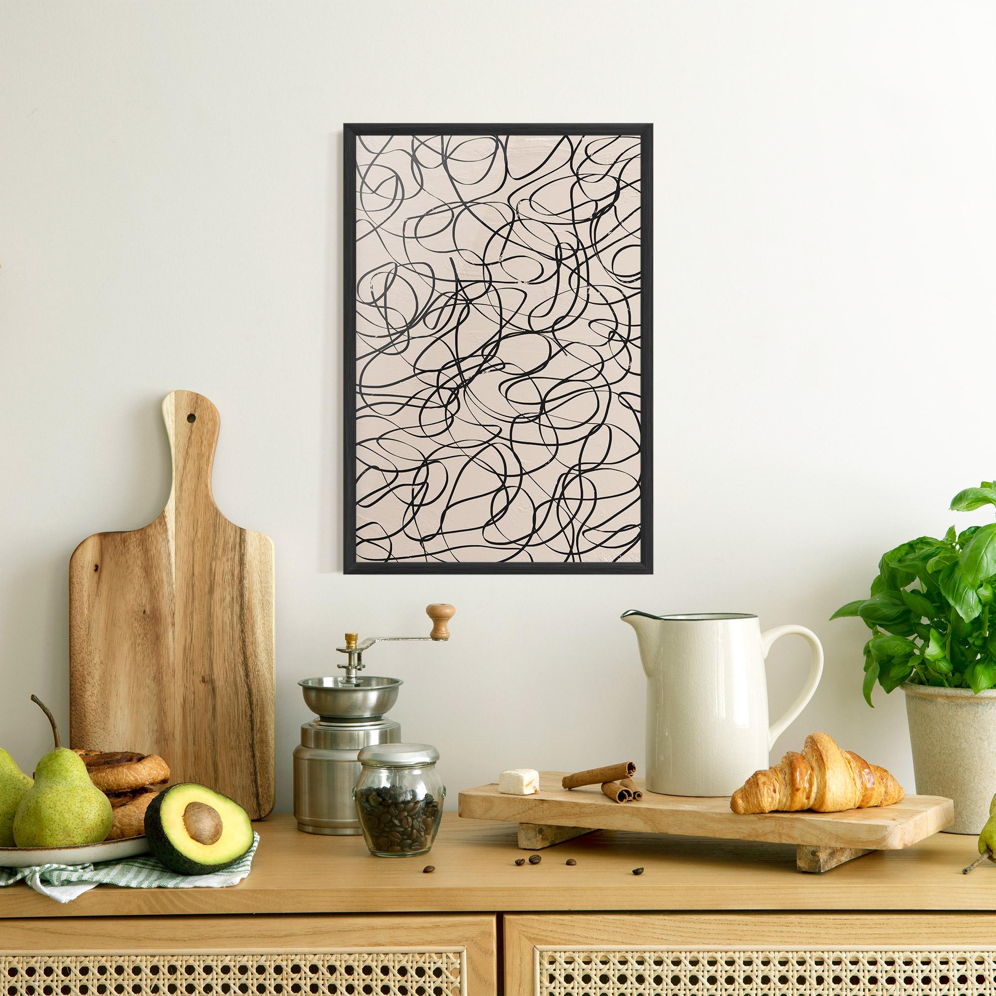 Gerahmte Poster Hand Painted Pattern mockup 8