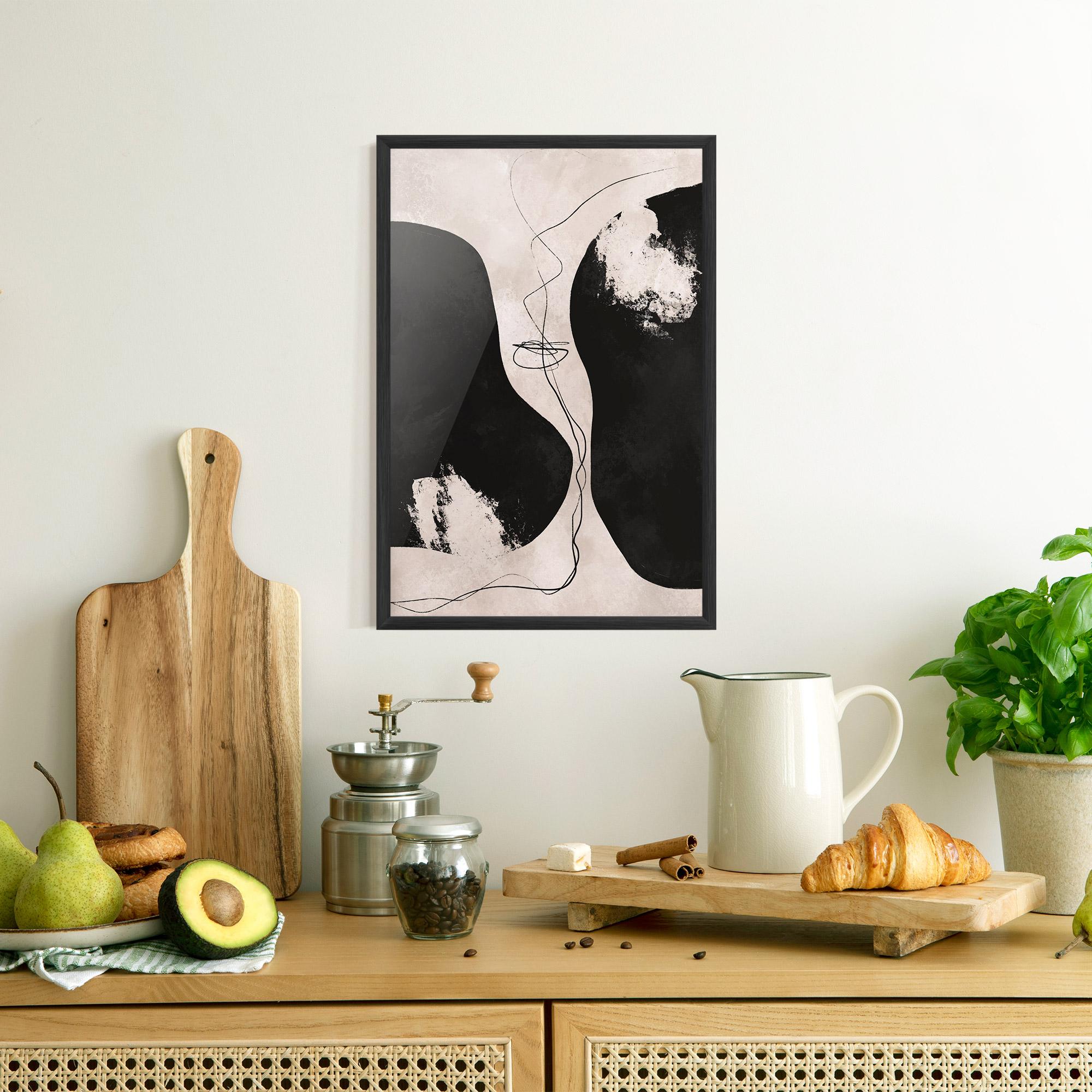 Gerahmte Poster Modern Brushstrokes mockup 8