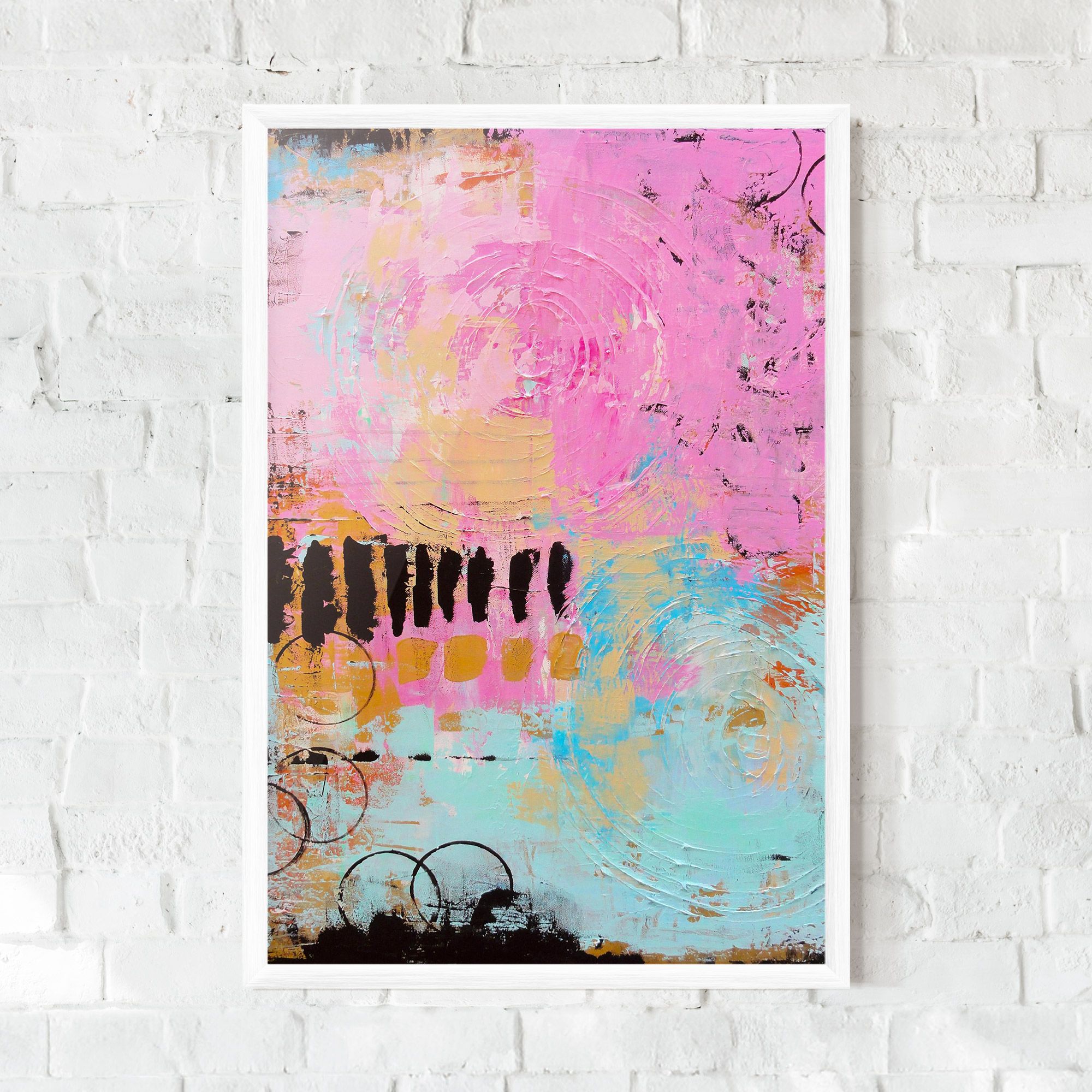 Abstract Pink Circle mockup 0