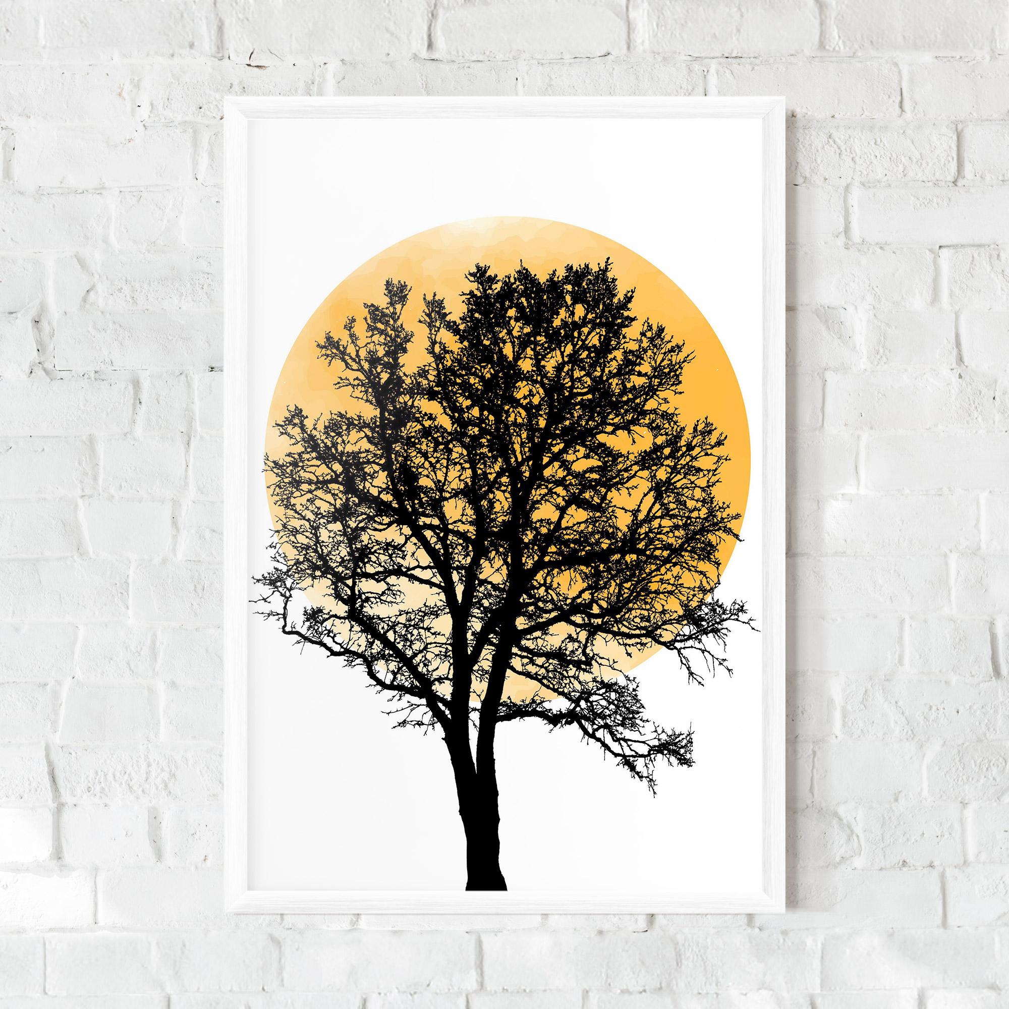 Gerahmte Poster Orange Sun 01 mockup 0