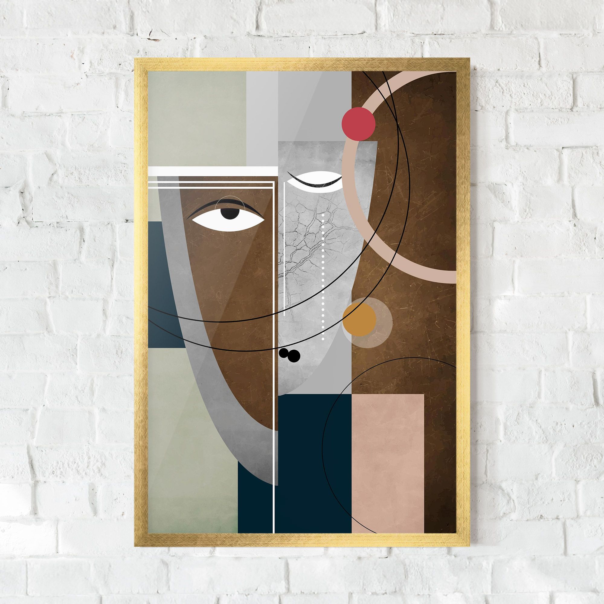 Abstract Brown Face mockup 0