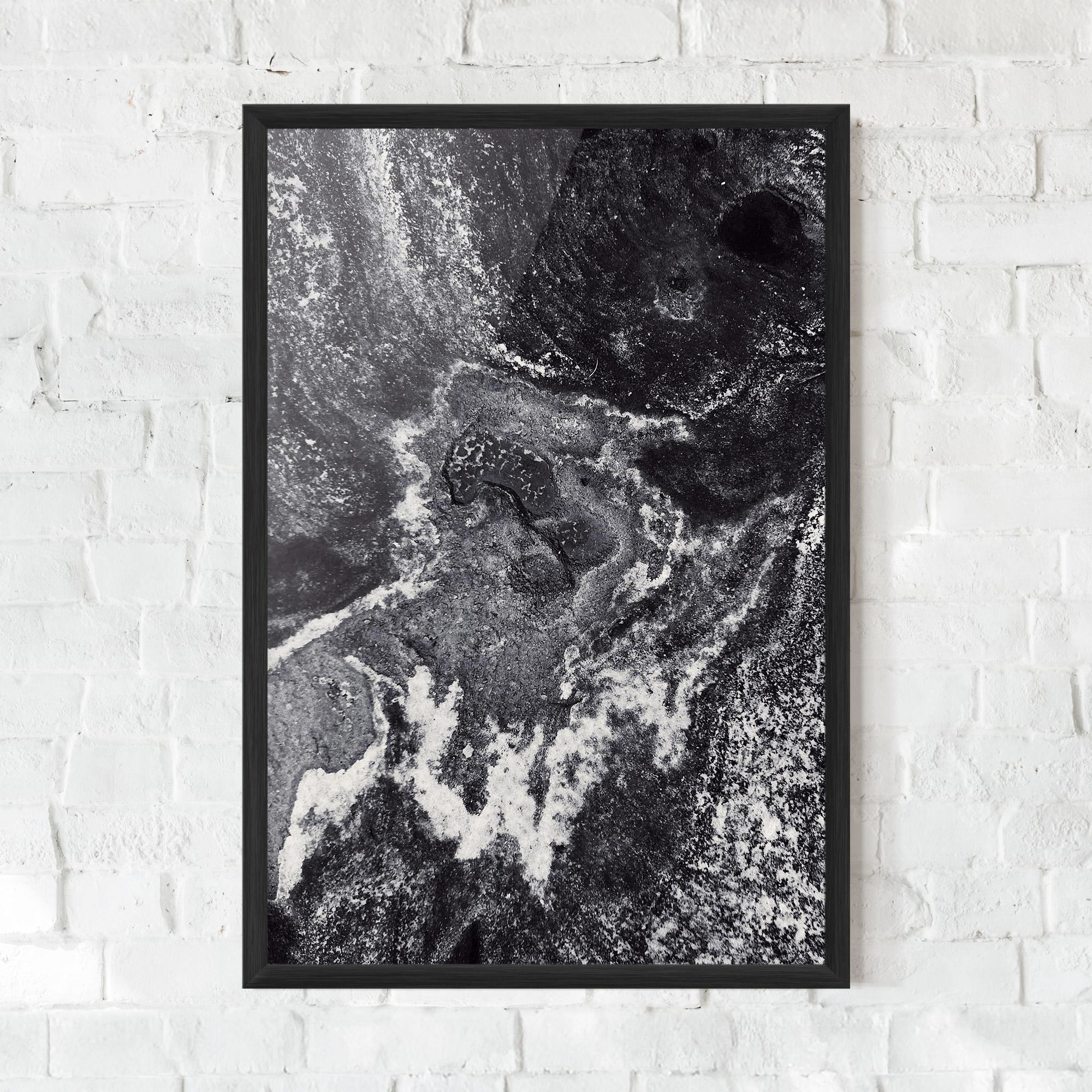 Gerahmte Poster Black And White Abstract mockup 0
